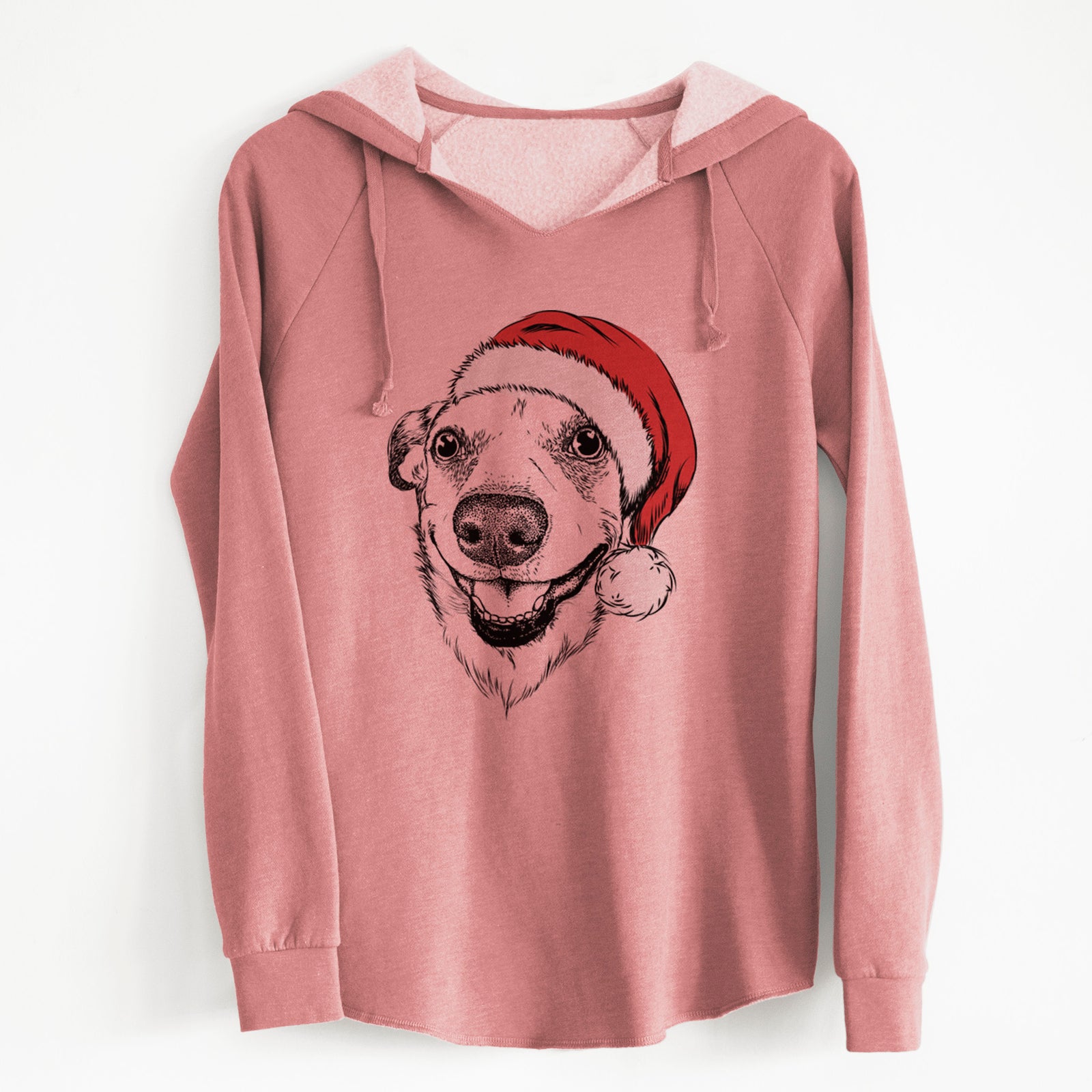 Santa Petrah the Staffy Mix - Cali Wave Hooded Sweatshirt
