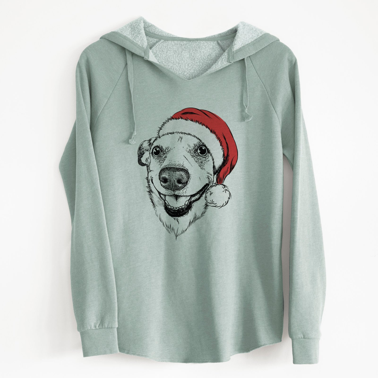 Santa Petrah the Staffy Mix - Cali Wave Hooded Sweatshirt