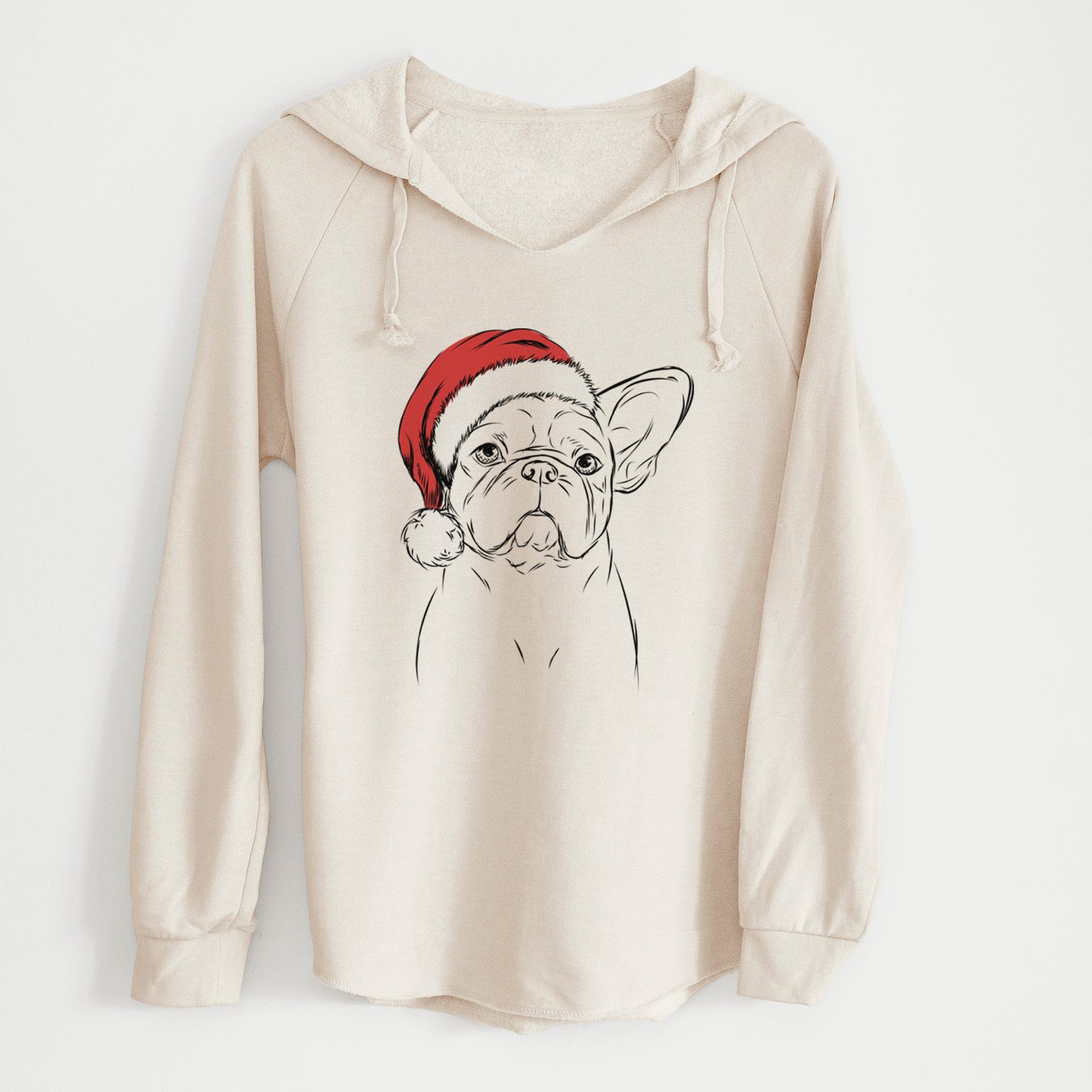 Santa Pierre the French Bulldog - Cali Wave Hooded Sweatshirt