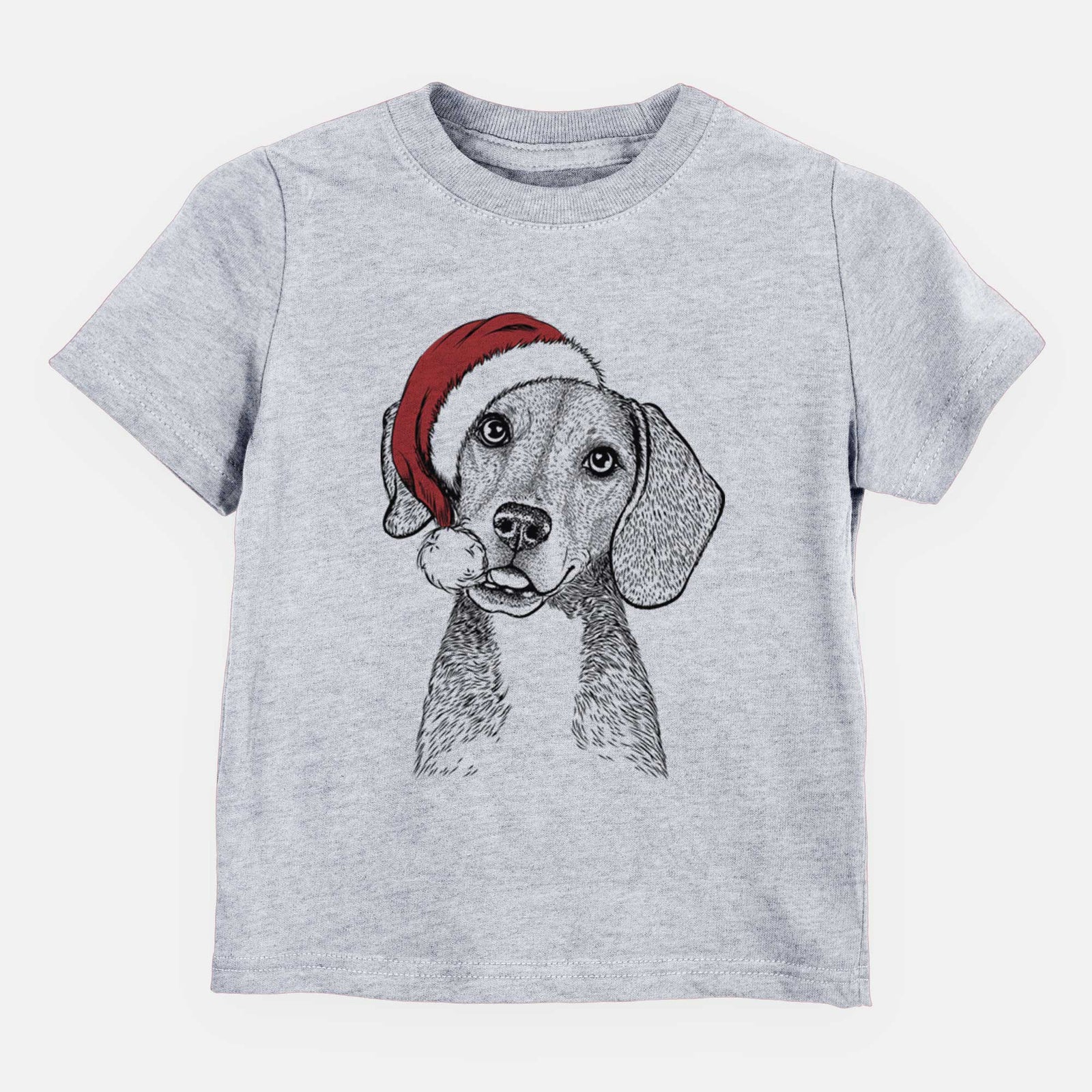 Santa Piggy the Beagle Mix - Kids/Youth/Toddler Shirt
