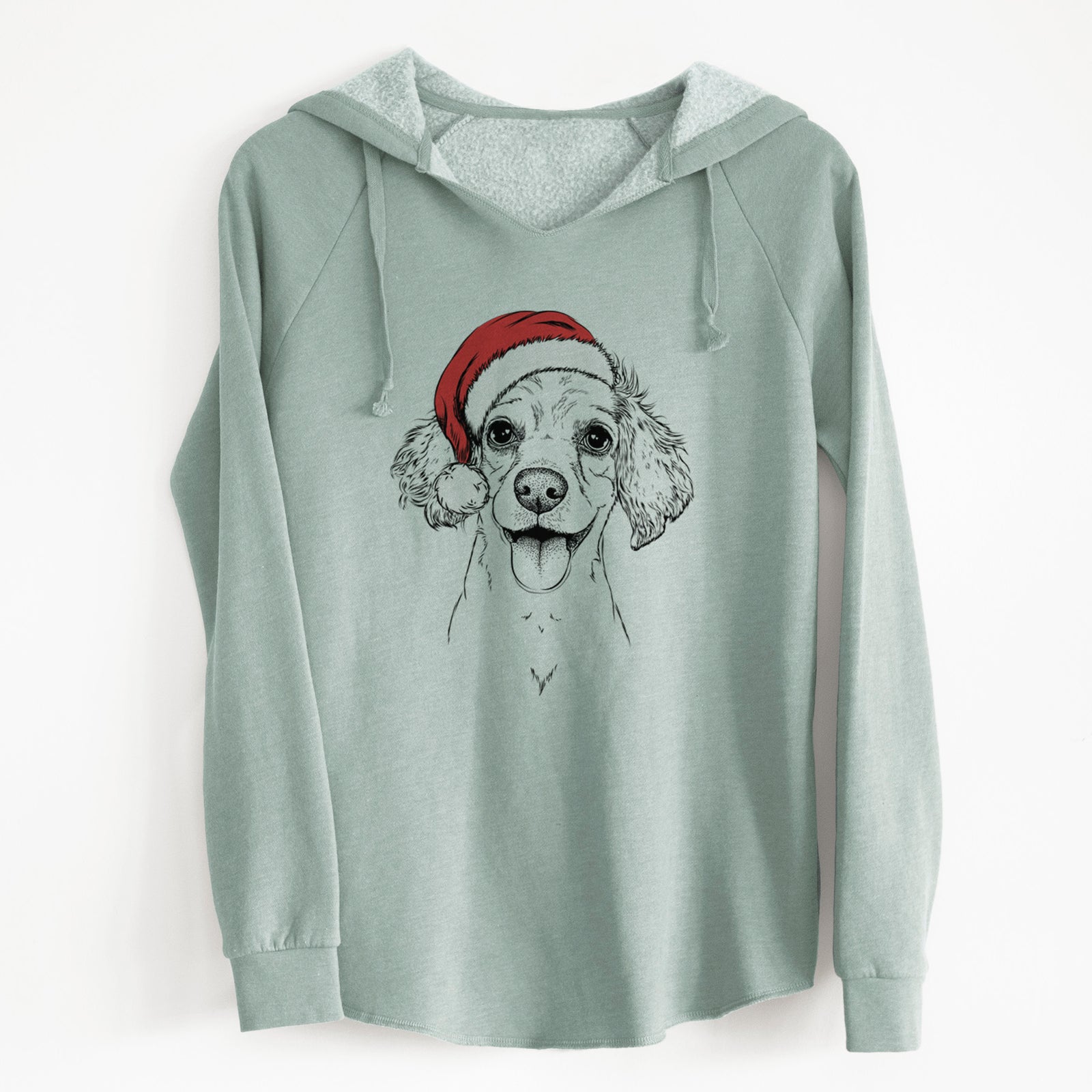 Santa Piglet the Dachshund Mix - Cali Wave Hooded Sweatshirt