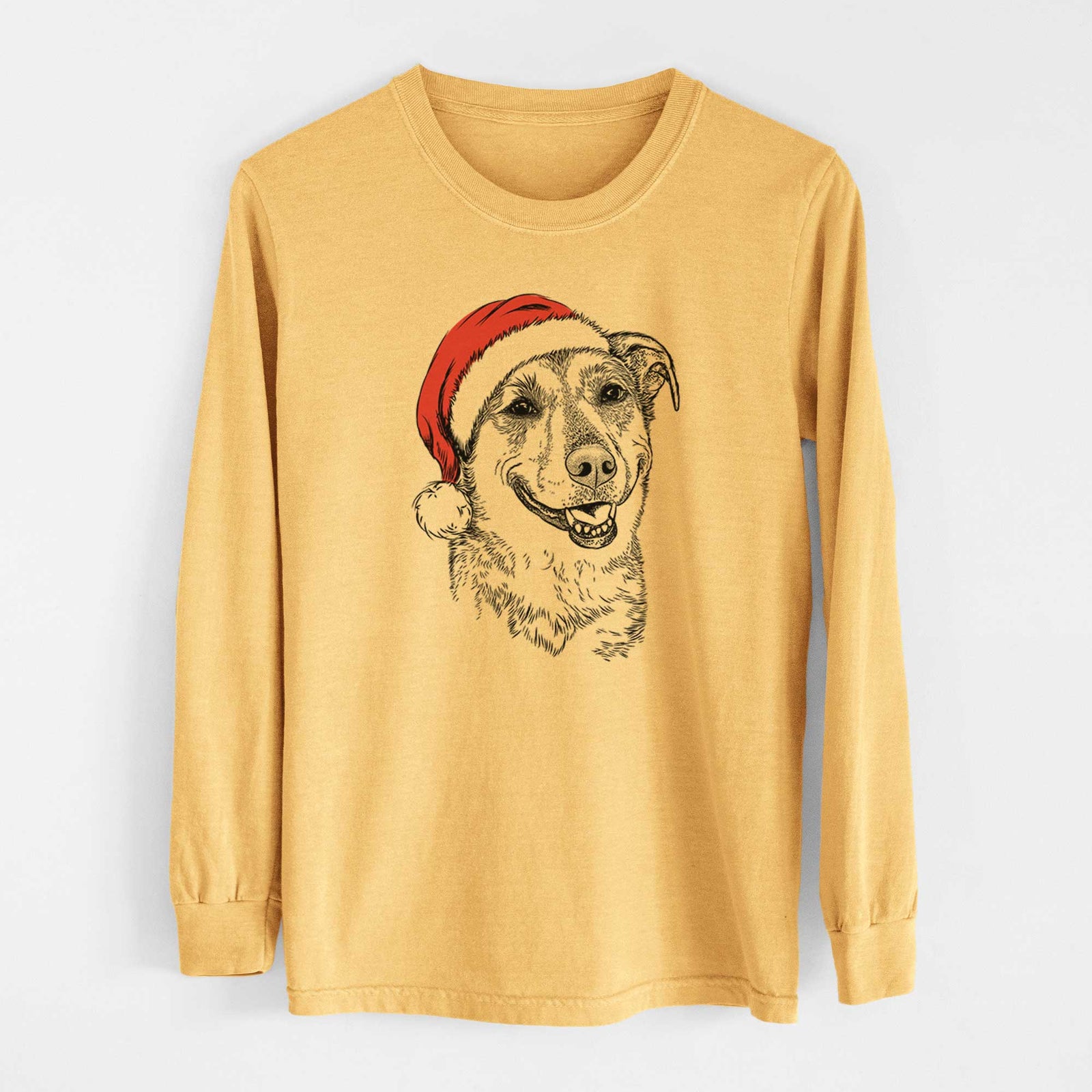 Santa Pippin the Shepherd Mix - Heavyweight 100% Cotton Long Sleeve