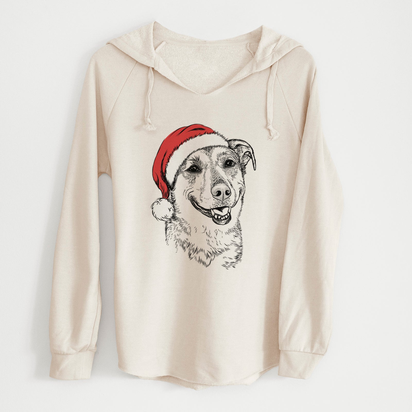 Santa Pippin the Shepherd Mix - Cali Wave Hooded Sweatshirt