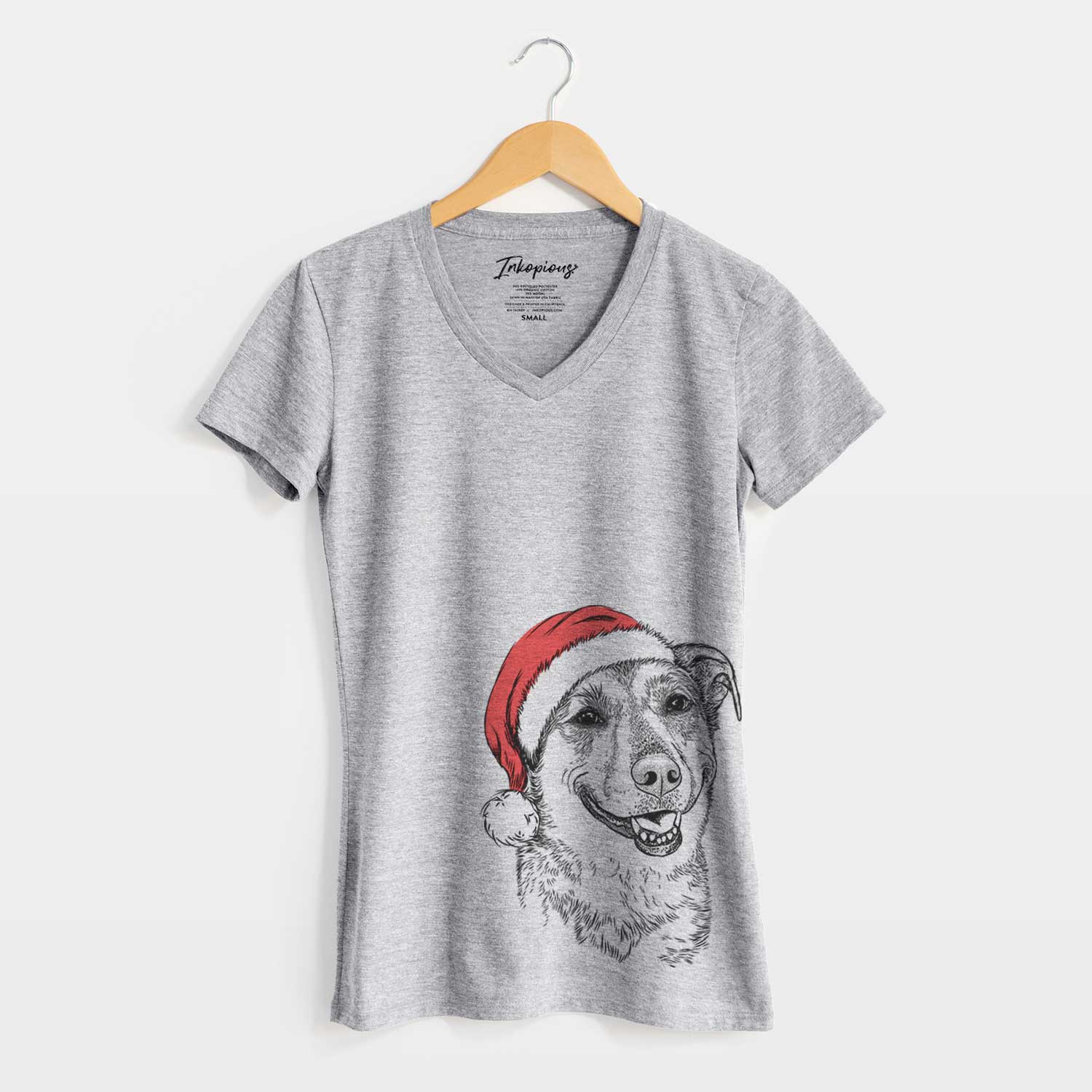 Santa Pippin the Shepherd Mix - Women's V-neck Shirt