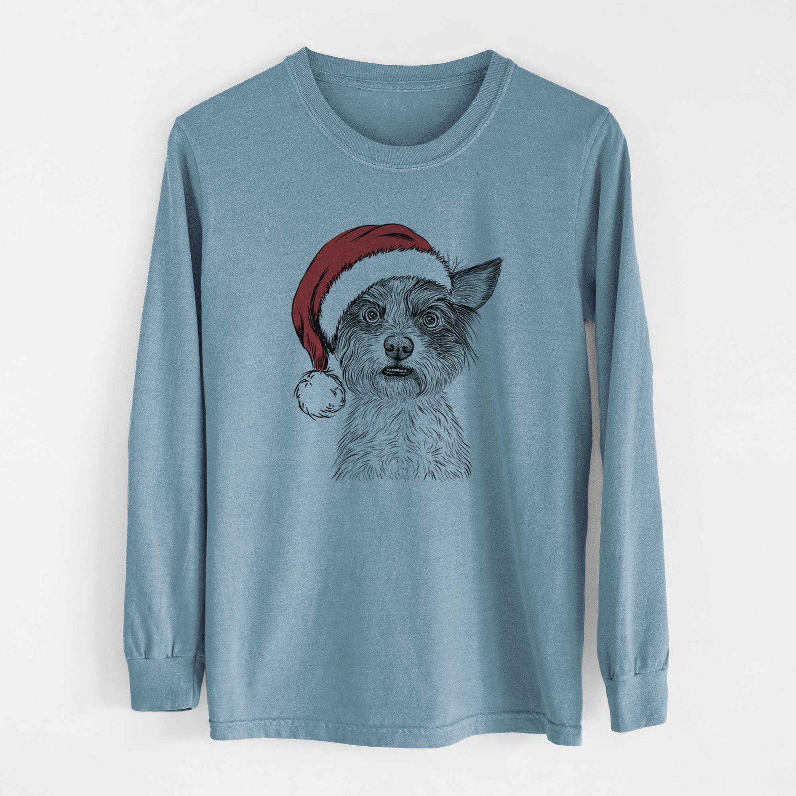 Santa Quigley the Mixed Breed - Heavyweight 100% Cotton Long Sleeve