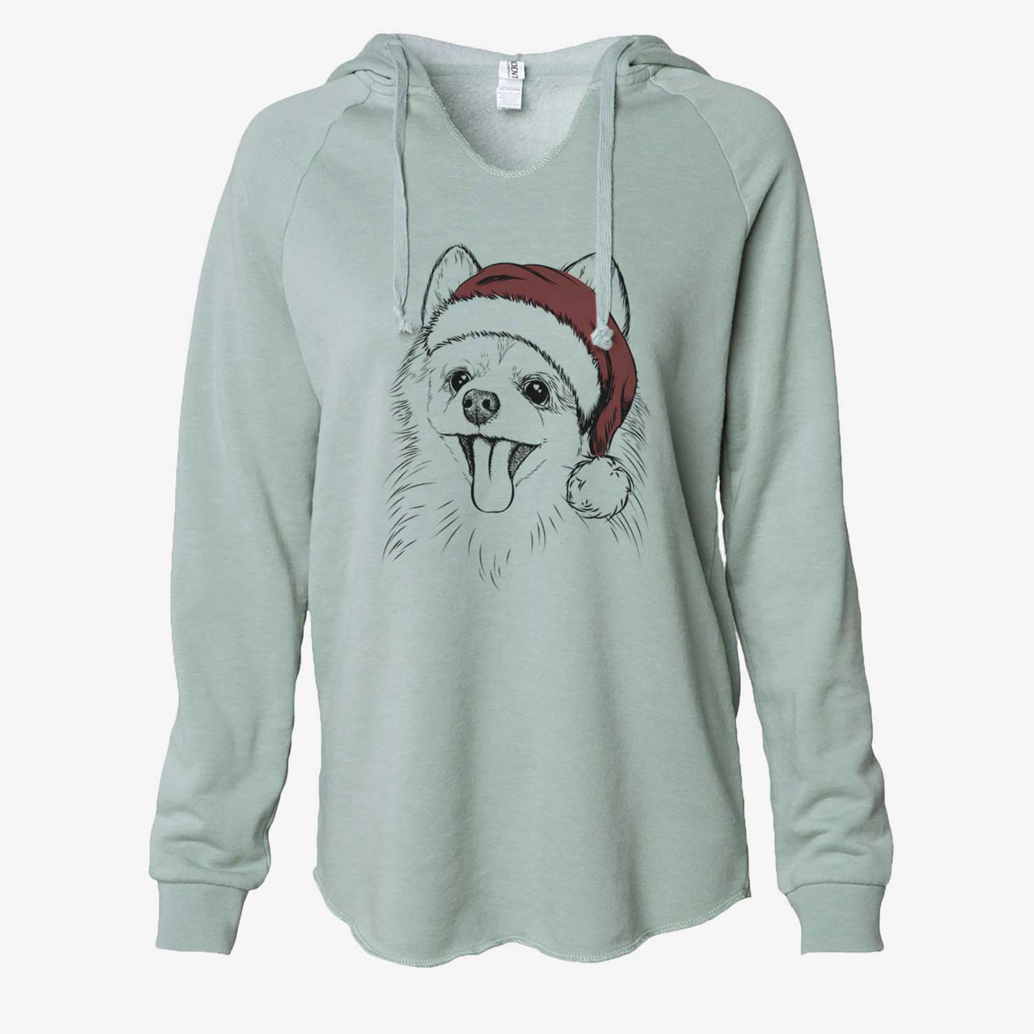 Quinn the Pomeranian - Cali Wave Hooded Sweatshirt