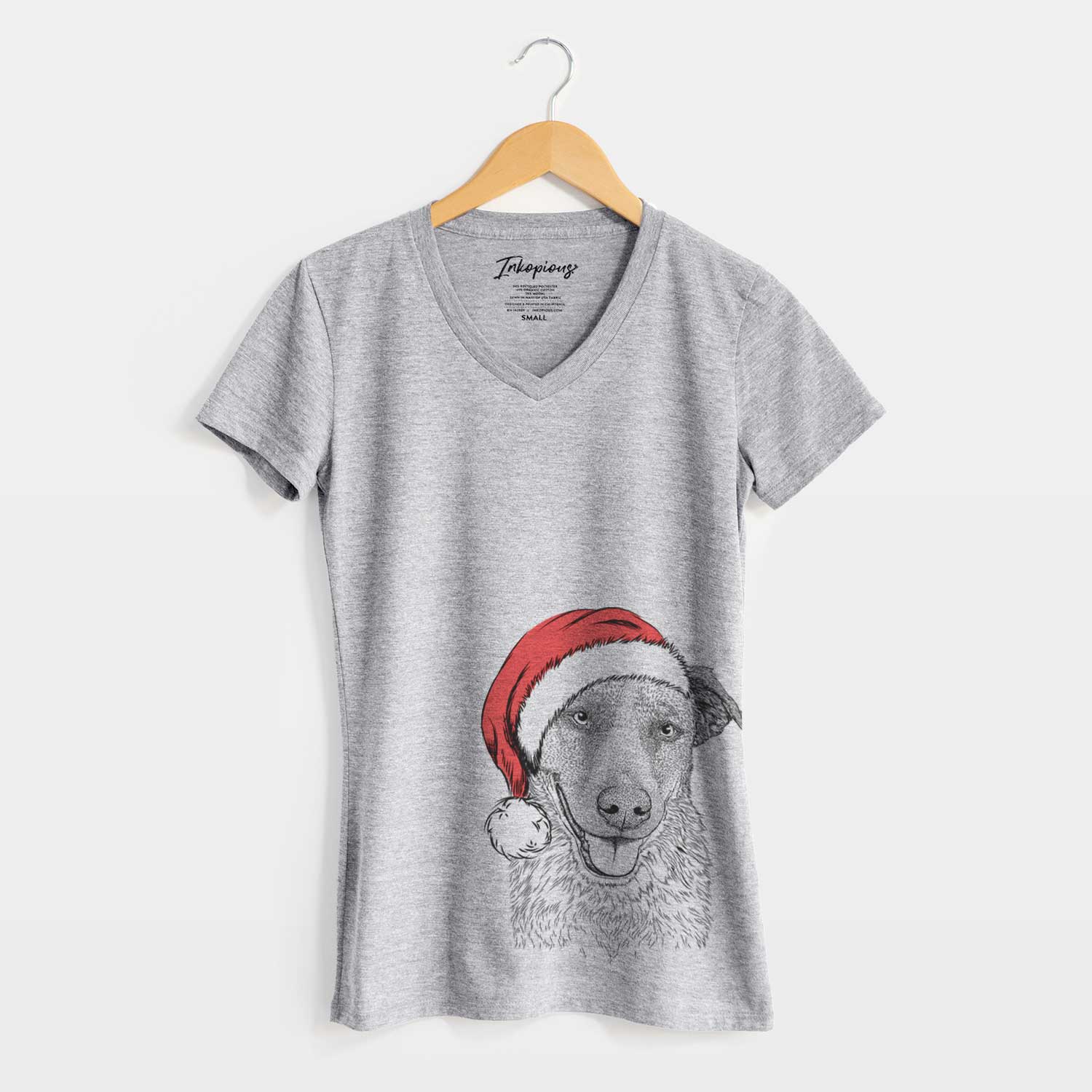 Santa Reef the Mixed Breed - Women's V-neck Shirt