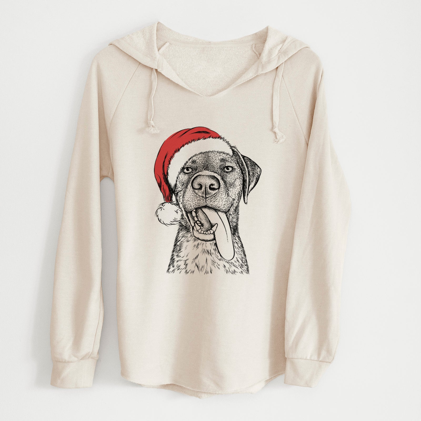 Santa Reese the Mixed Breed - Cali Wave Hooded Sweatshirt