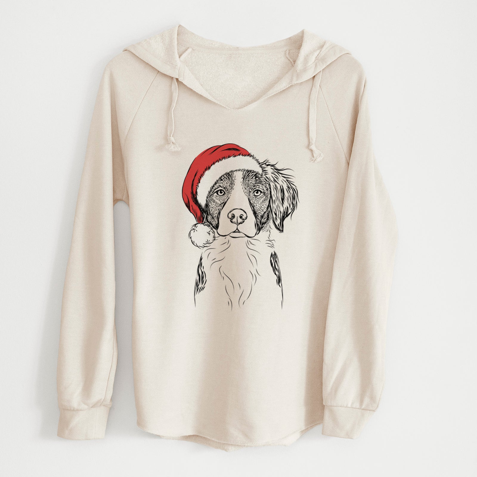 Santa Remi the Brittany - Cali Wave Hooded Sweatshirt