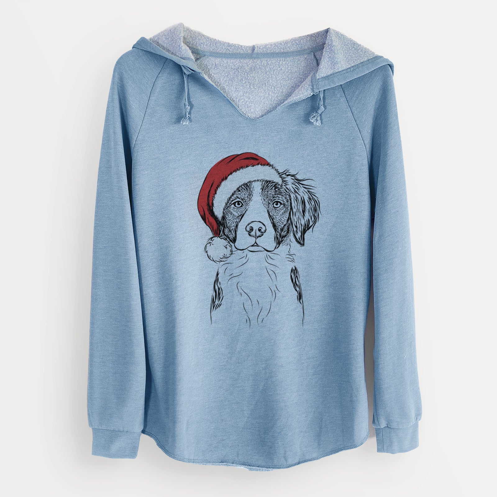 Santa Remi the Brittany - Cali Wave Hooded Sweatshirt