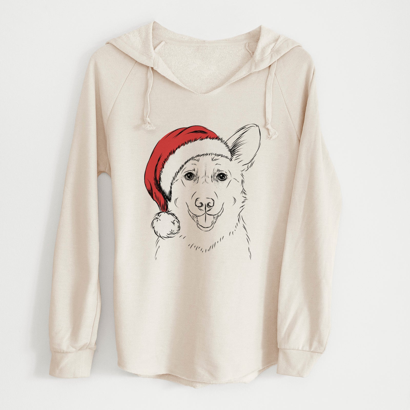 Santa Ricco the Corgi - Cali Wave Hooded Sweatshirt