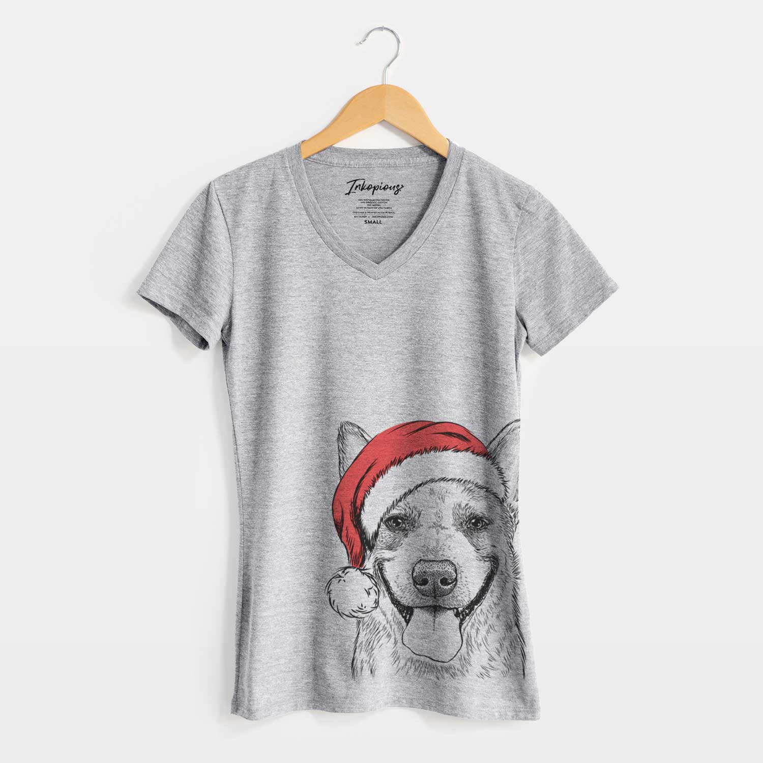 Santa Rio the Australian Cattle Dog - Women's V-neck Shirt