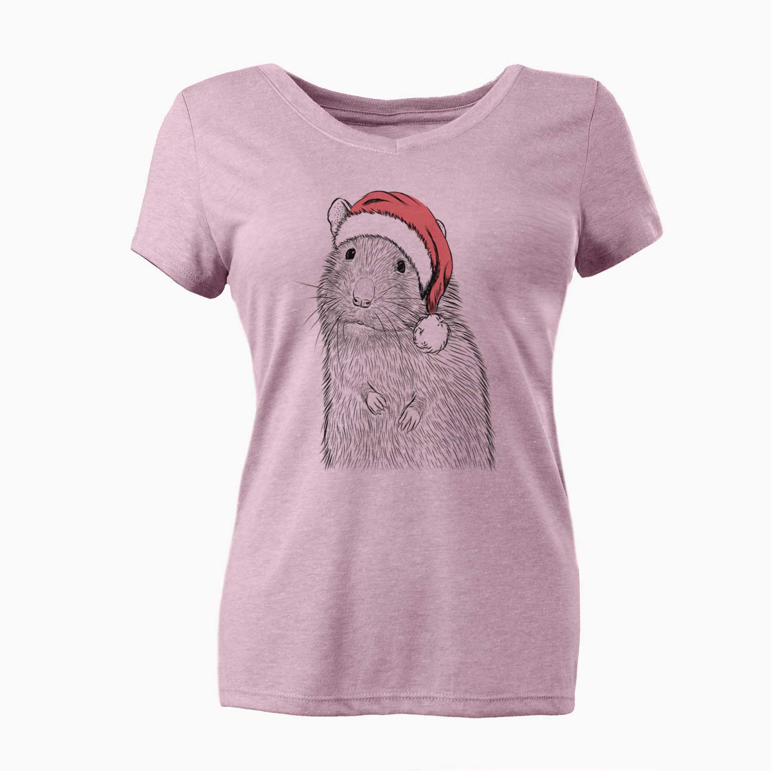 Santa Rizzo the Rat - Women's V-neck Shirt