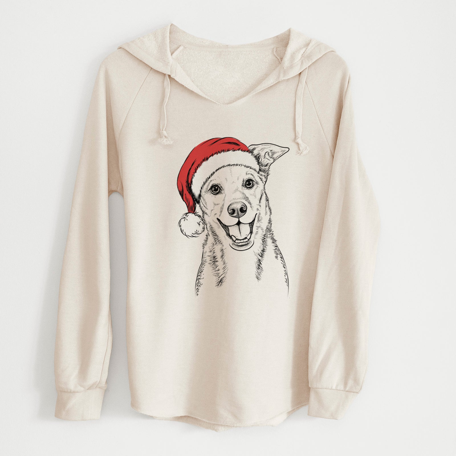 Santa Rocco the Mixed Breed - Cali Wave Hooded Sweatshirt