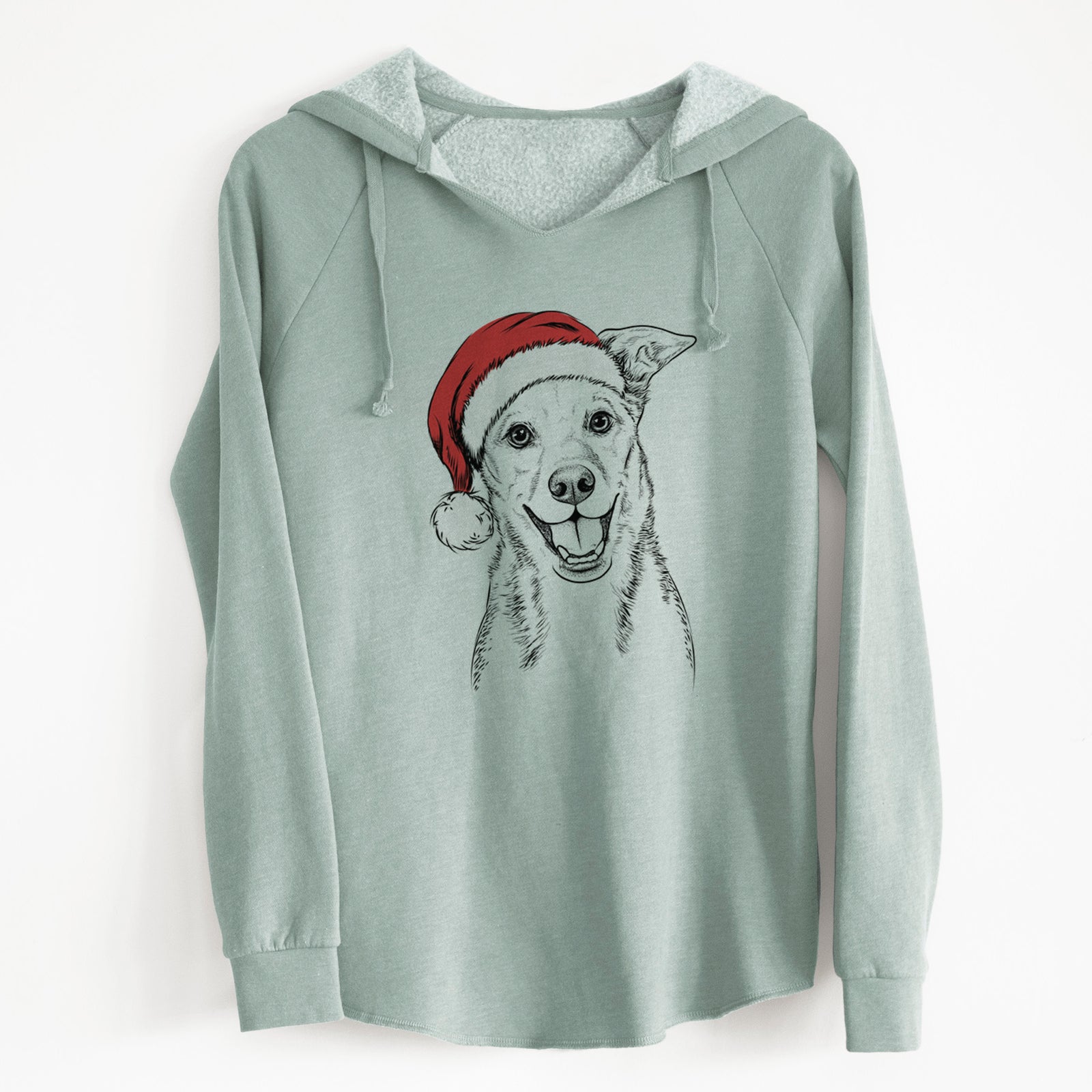 Santa Rocco the Mixed Breed - Cali Wave Hooded Sweatshirt