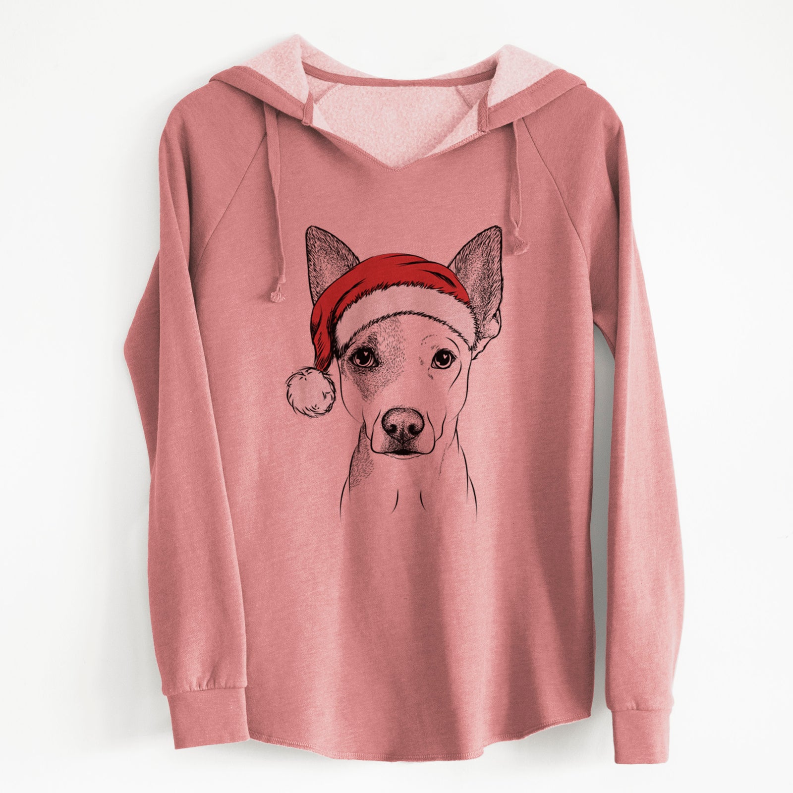 Santa Roo the Mixed Breed - Cali Wave Hooded Sweatshirt