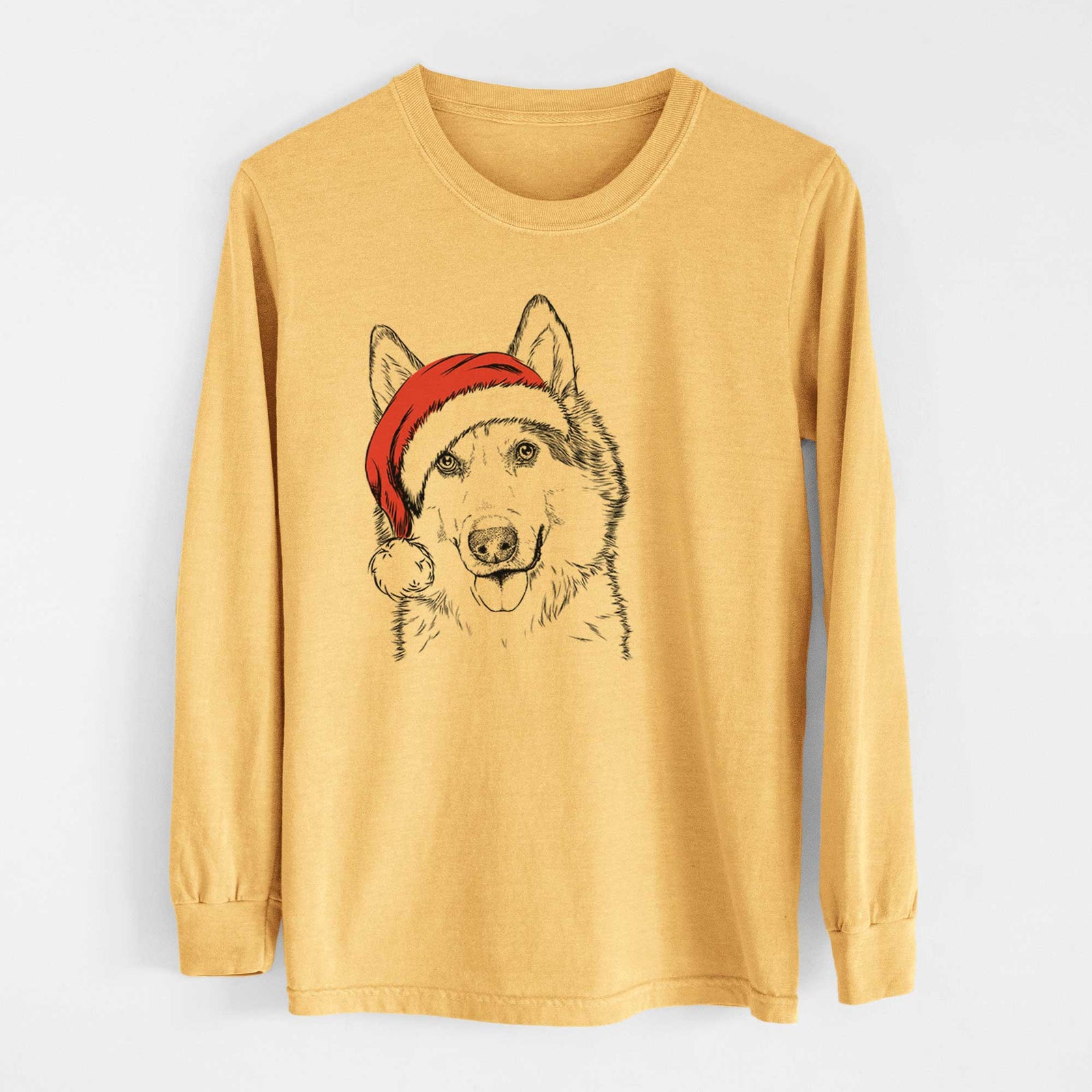 Santa Roshi the Mixed Breed - Heavyweight 100% Cotton Long Sleeve