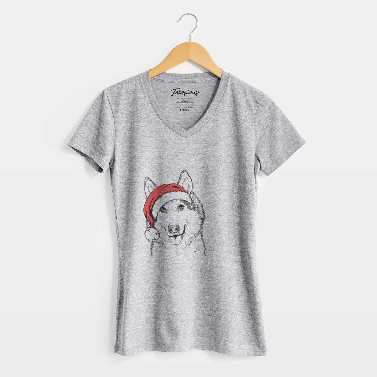 Santa Roshi the Mixed Breed - Women's V-neck Shirt