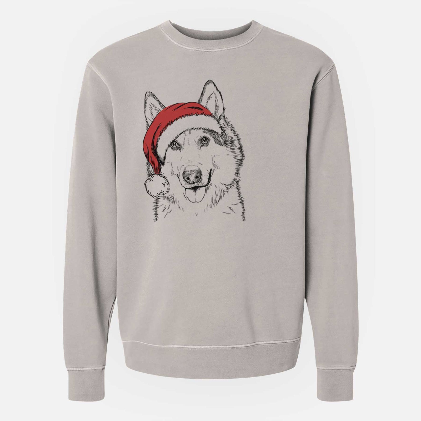 Santa Roshi the Mixed Breed - Unisex Pigment Dyed Crew Sweatshirt