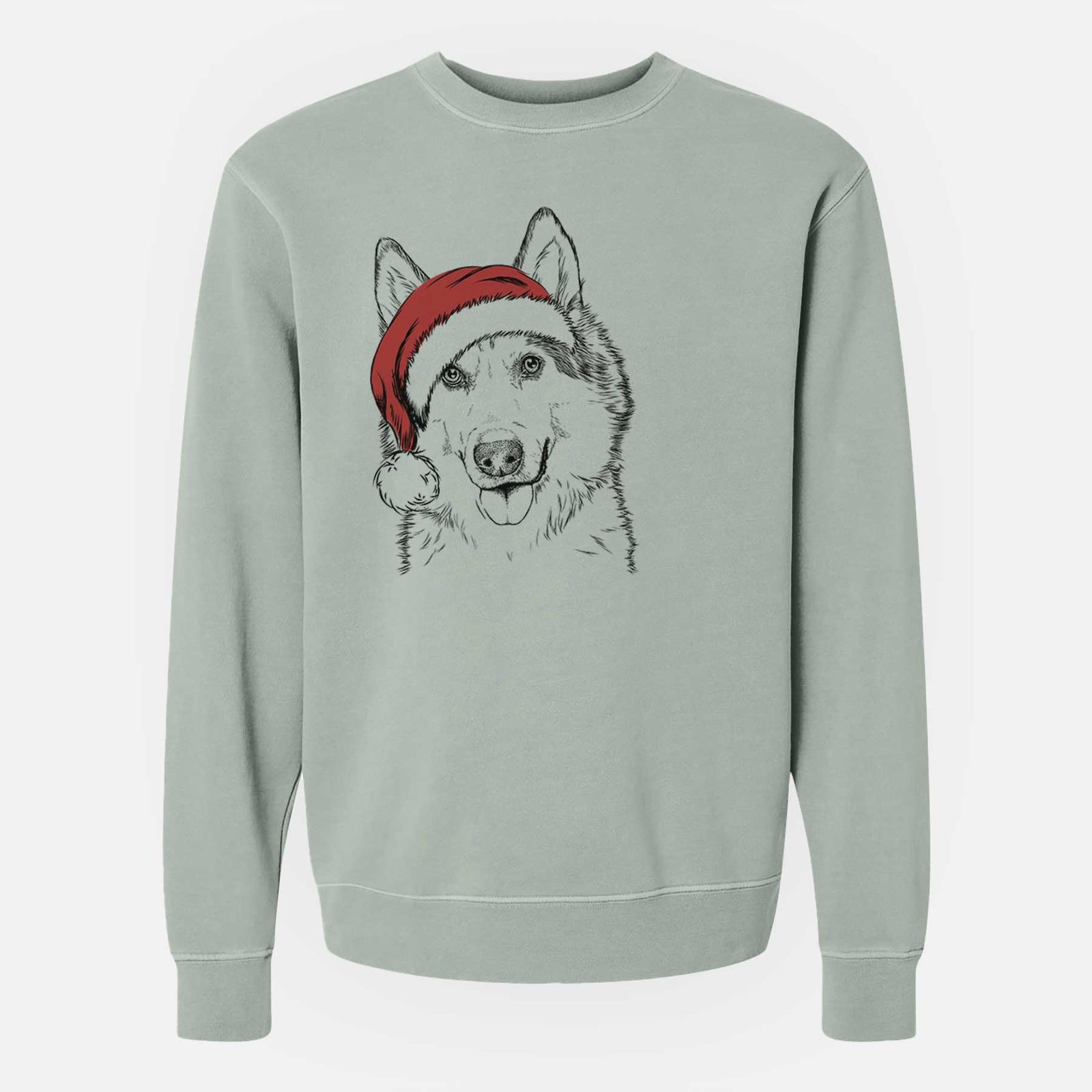Santa Roshi the Mixed Breed - Unisex Pigment Dyed Crew Sweatshirt