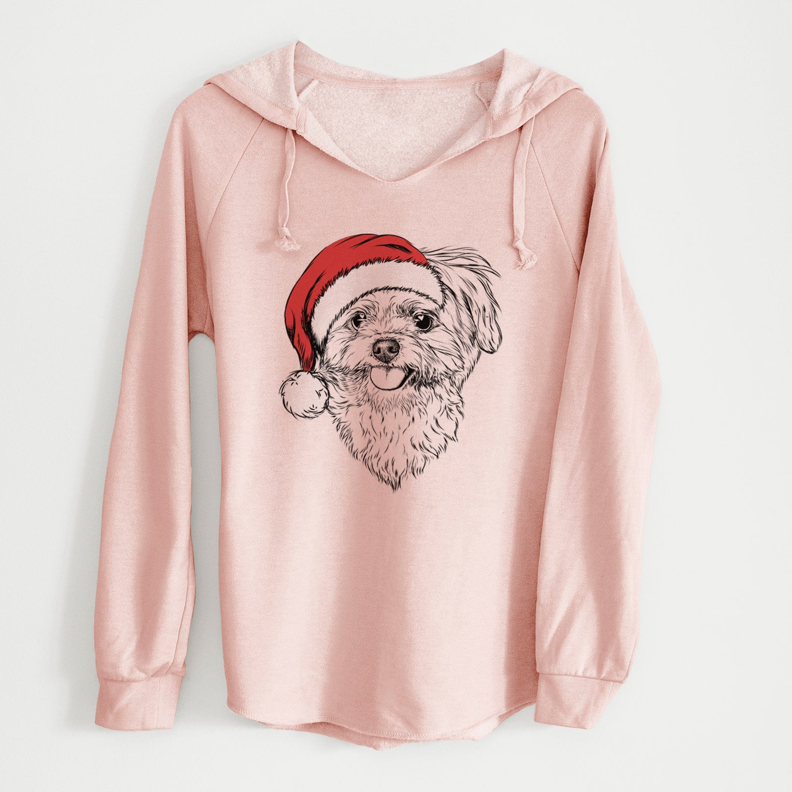 Santa Rosie the Maltipoo - Cali Wave Hooded Sweatshirt
