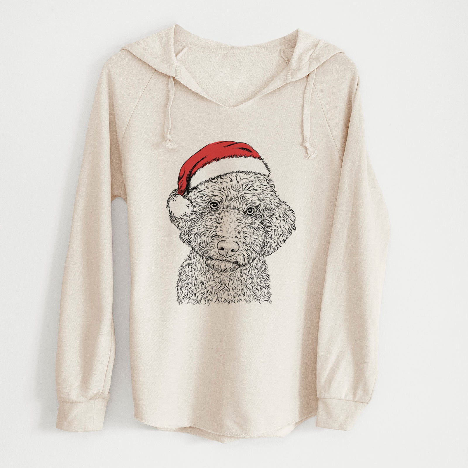 Santa Ross the Lagotto Romagnolo - Cali Wave Hooded Sweatshirt