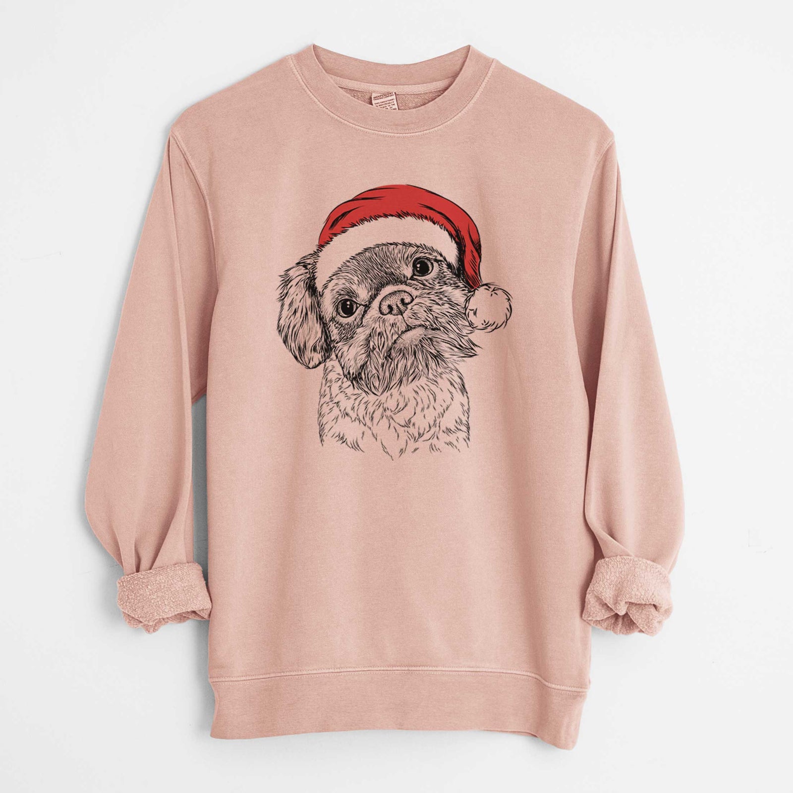 Santa Rufus the Shiffon - Unisex Pigment Dyed Crew Sweatshirt