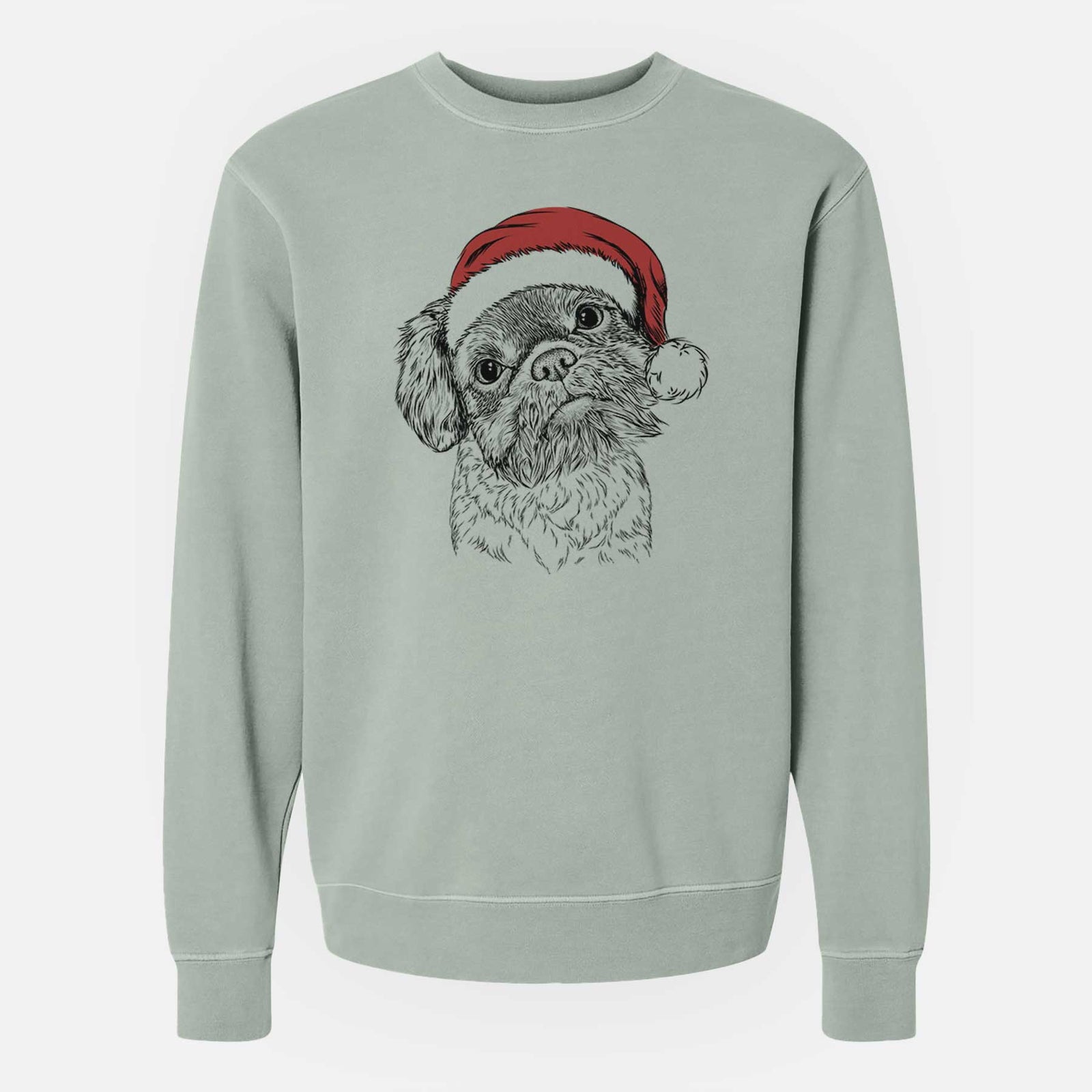 Santa Rufus the Shiffon - Unisex Pigment Dyed Crew Sweatshirt