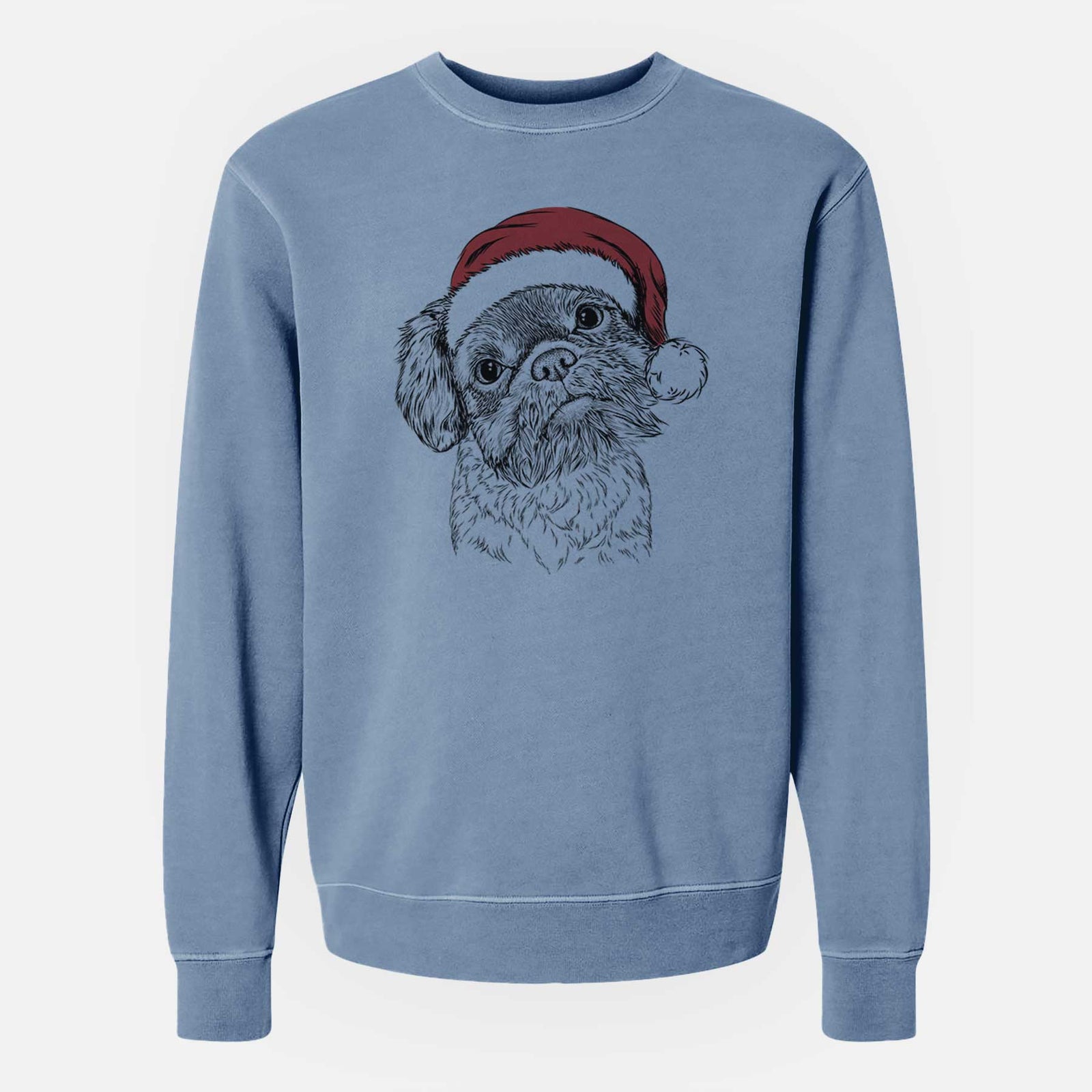 Santa Rufus the Shiffon - Unisex Pigment Dyed Crew Sweatshirt