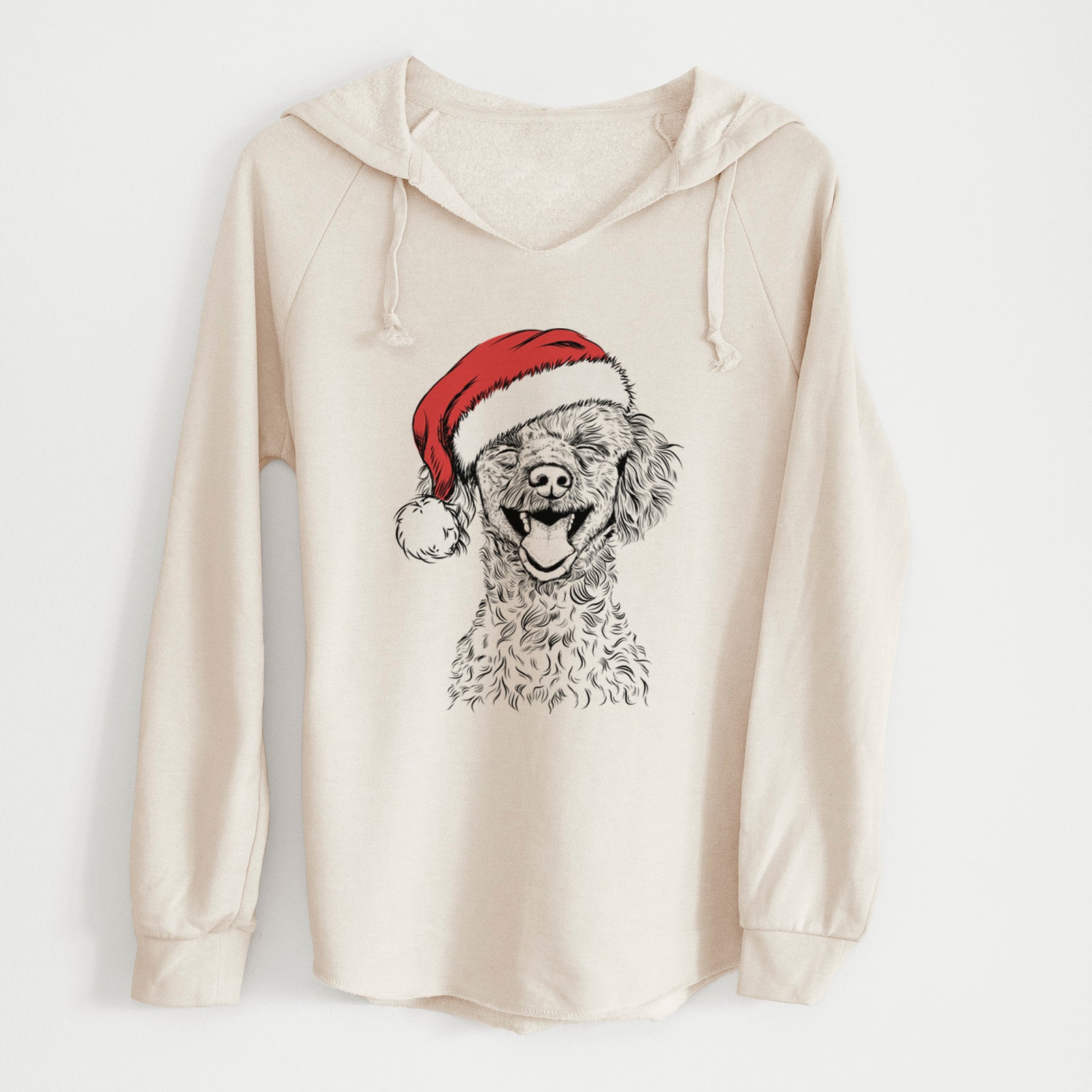 Santa Rusty the Toy Poodle - Cali Wave Hooded Sweatshirt