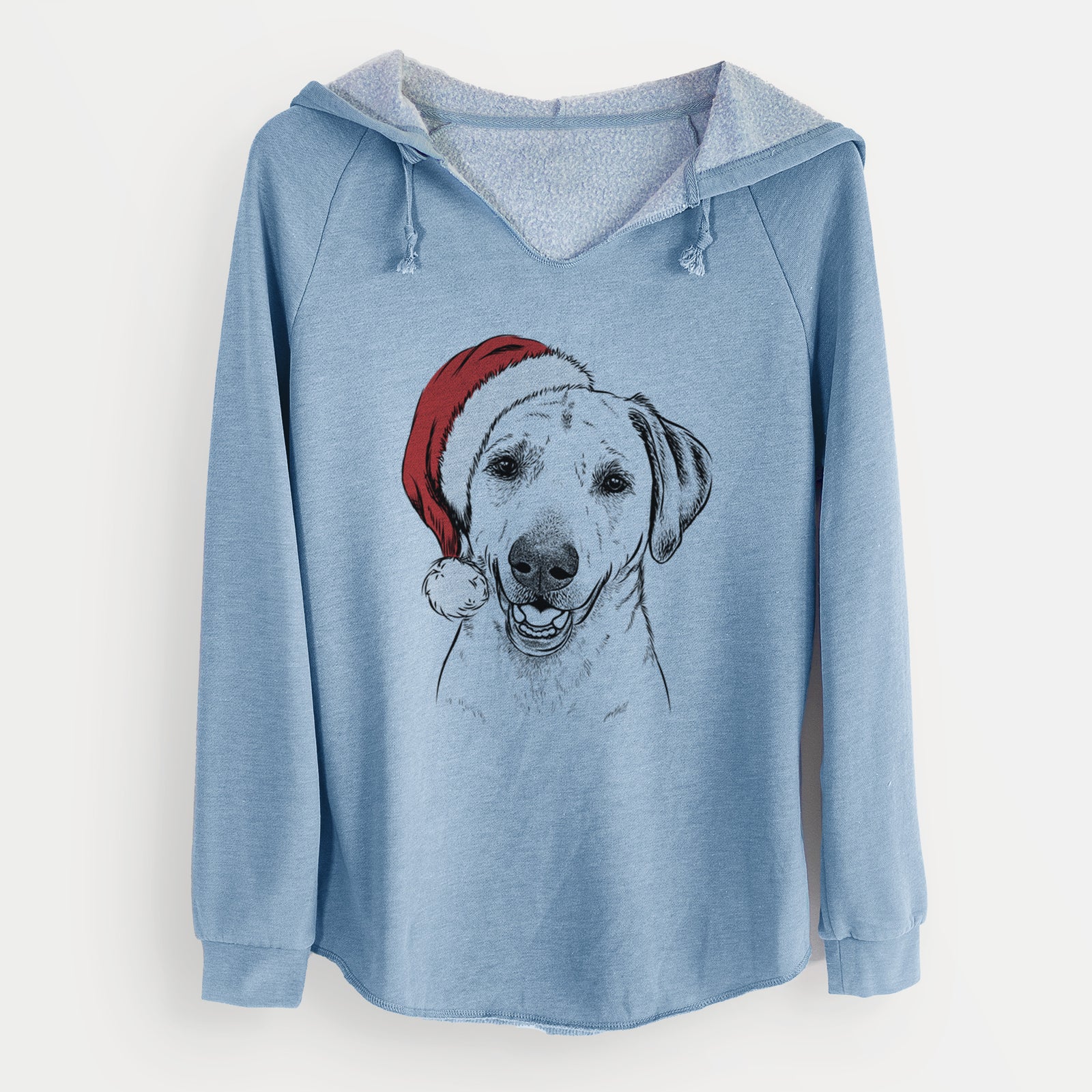 Santa Rusty the Labrador Retriever - Cali Wave Hooded Sweatshirt