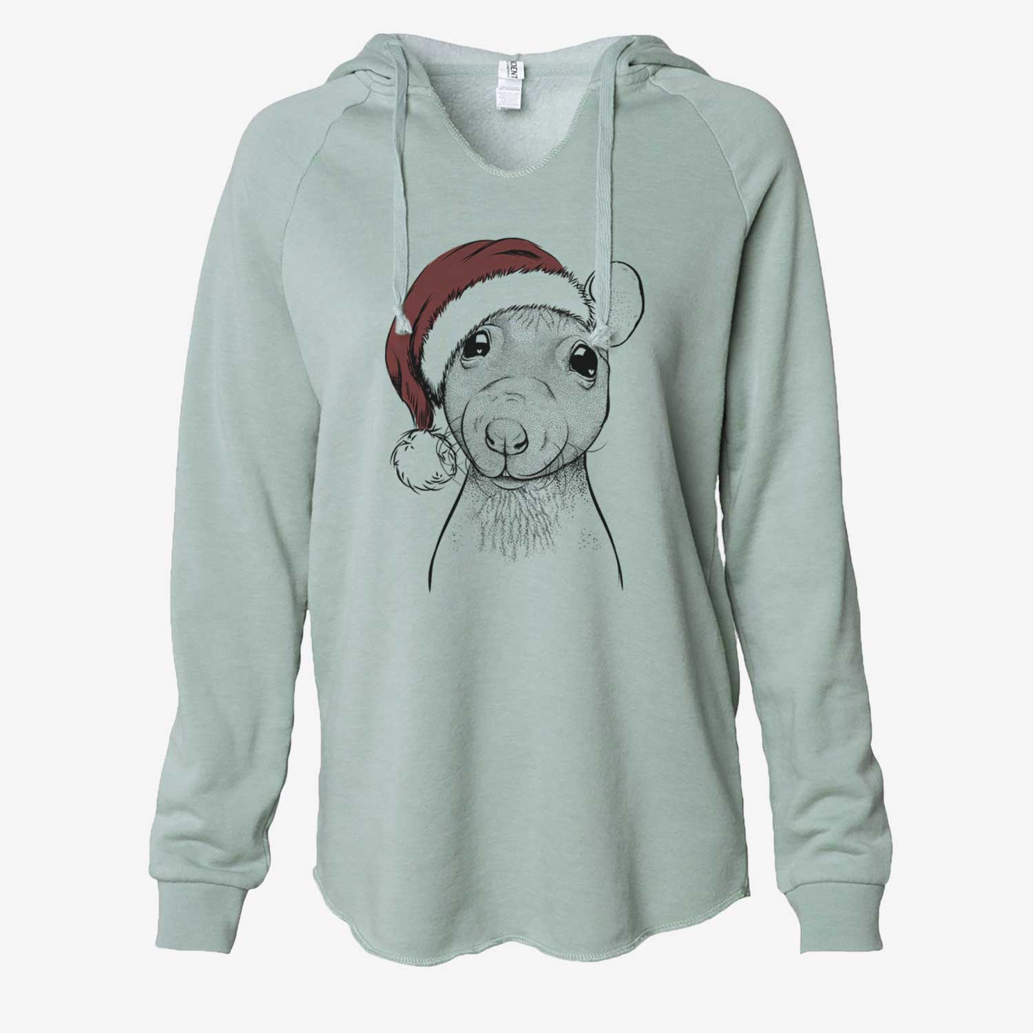 Ruthie the Hairless Rat - Cali Wave Hooded Sweatshirt