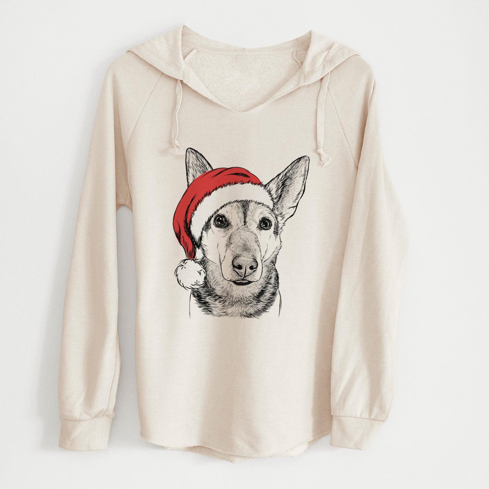Santa Sammie the Mixed Breed - Cali Wave Hooded Sweatshirt