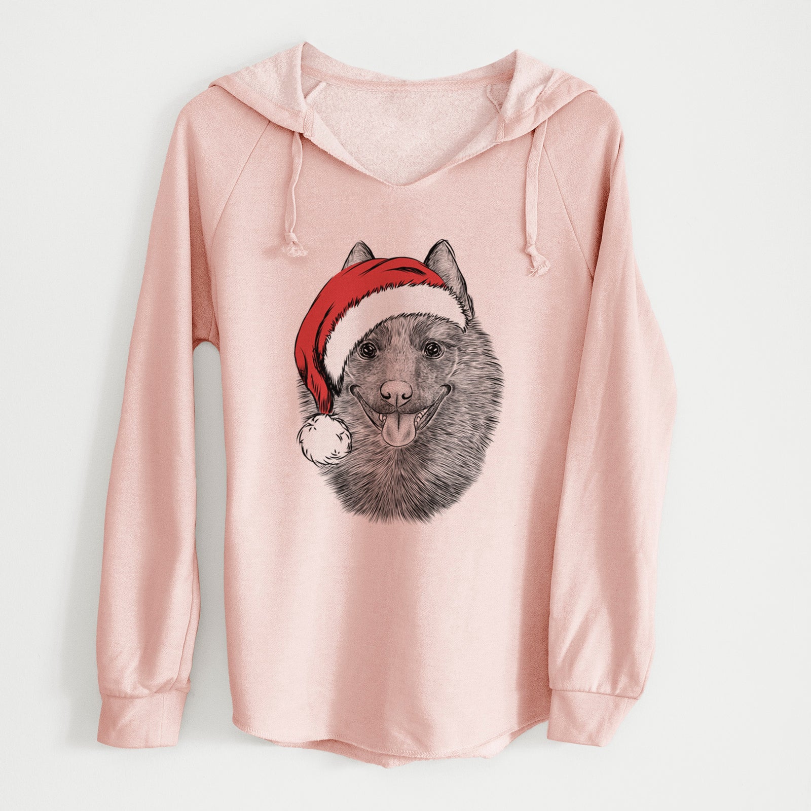 Santa Sander the Schipperke - Cali Wave Hooded Sweatshirt