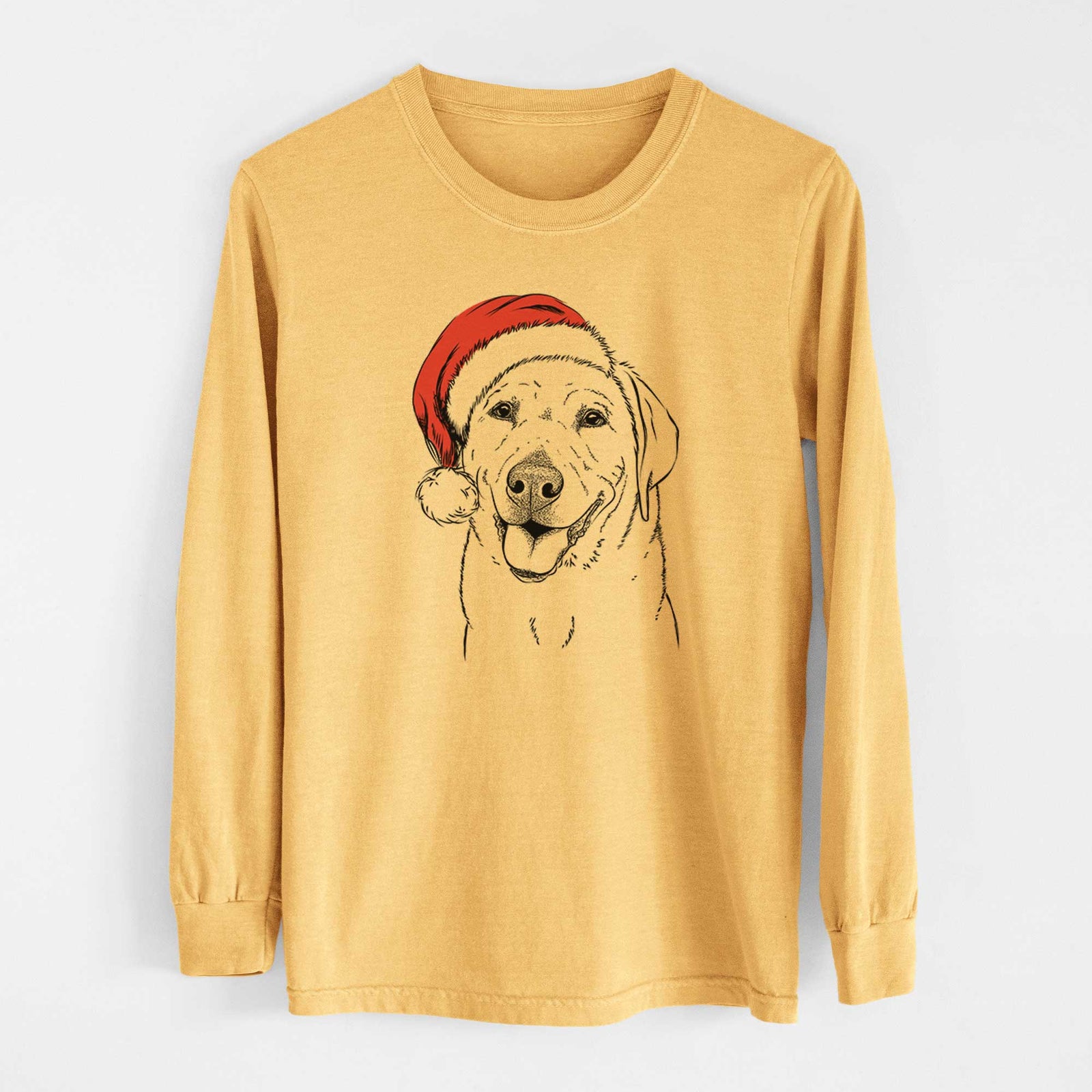 Santa Sanford the Labrador Retriever - Heavyweight 100% Cotton Long Sleeve