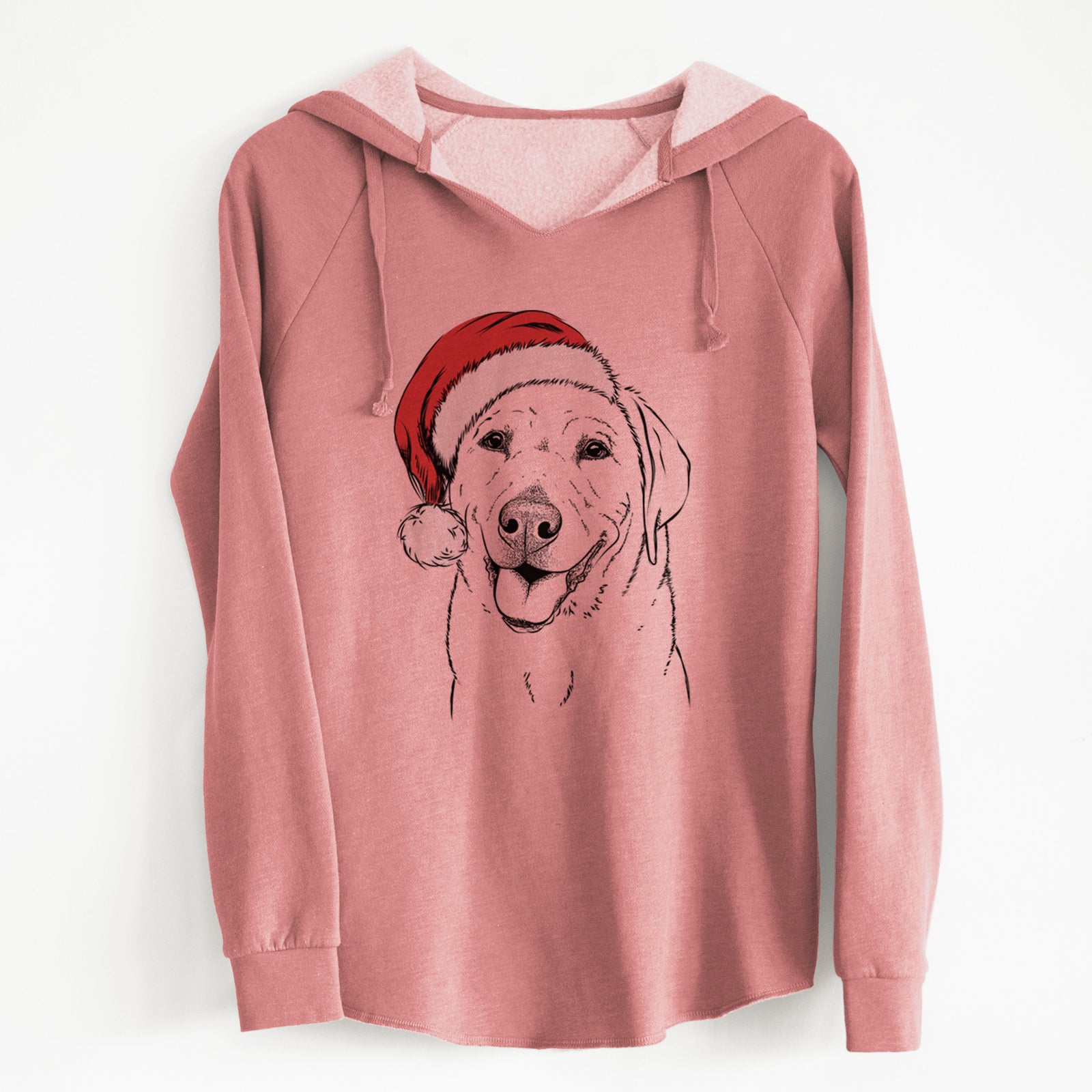 Santa Sanford the Labrador Retriever - Cali Wave Hooded Sweatshirt