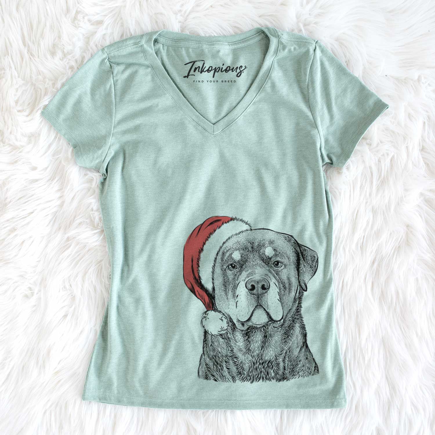 Sarge the Rottweiler - Women's V-neck Shirt