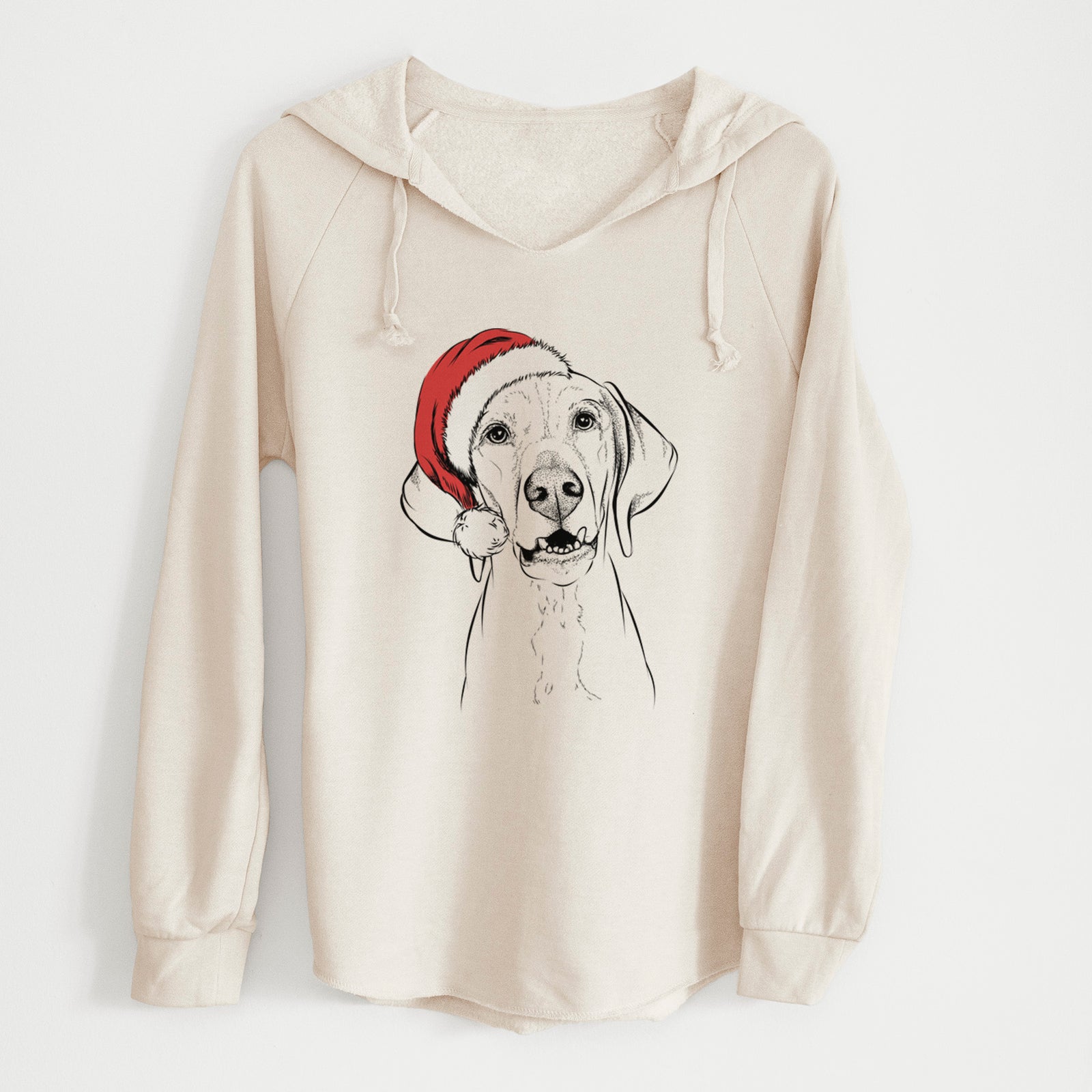 Santa Sarge the Vizsla - Cali Wave Hooded Sweatshirt