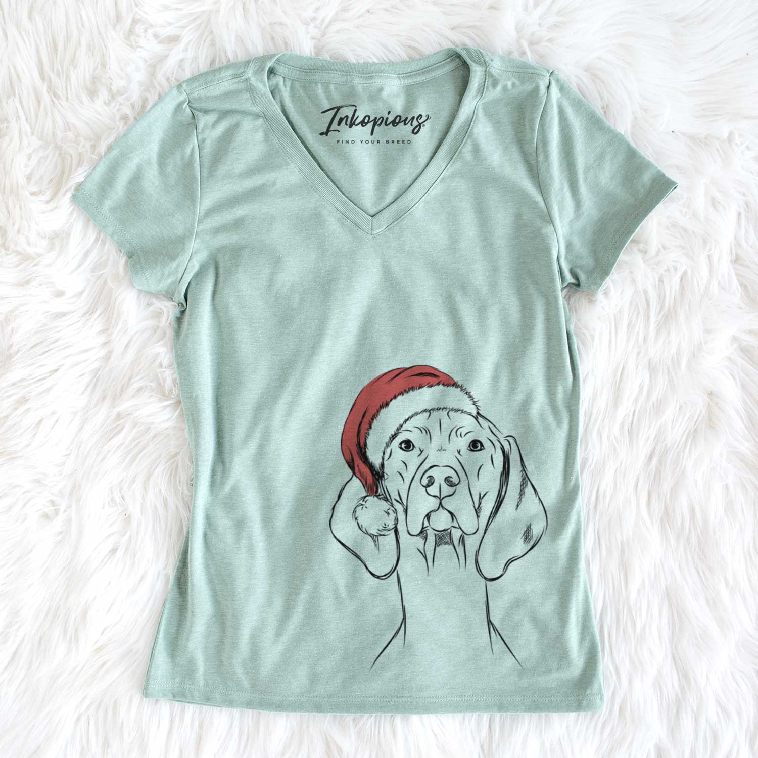 Sawyer the Vizsla - Women's V-neck Shirt