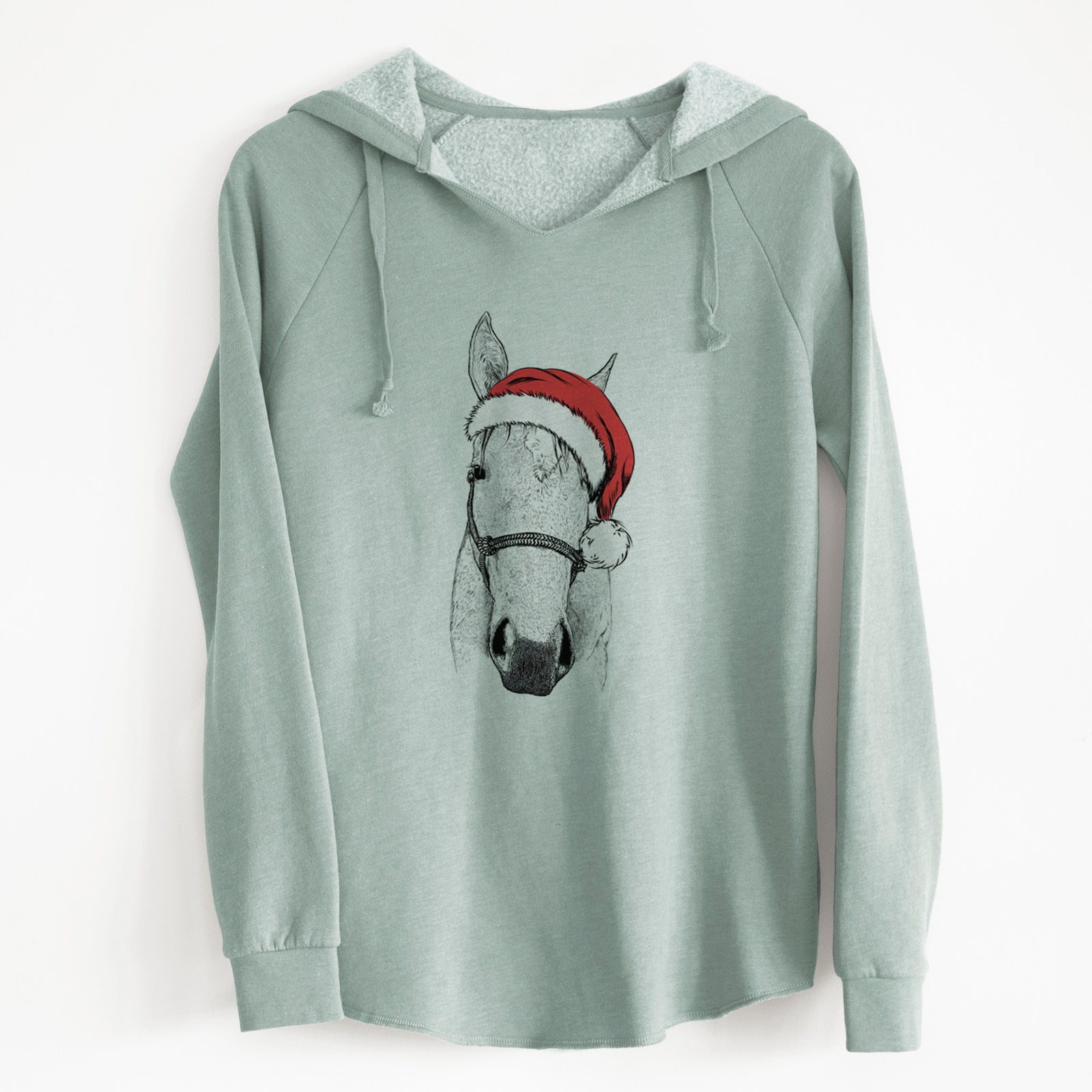 Santa SeaBee the Quarter Horse - Cali Wave Hooded Sweatshirt