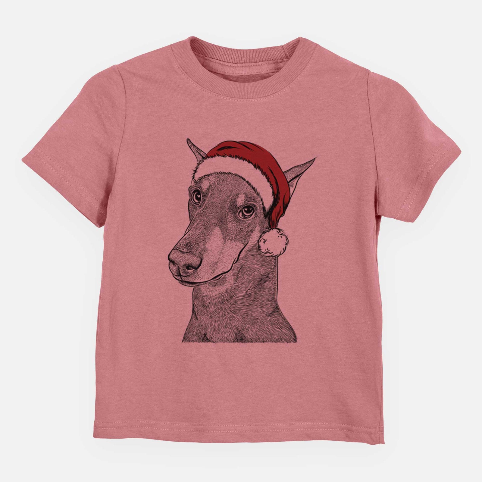 Santa Shelby the Doberman Pinscher - Kids/Youth/Toddler Shirt