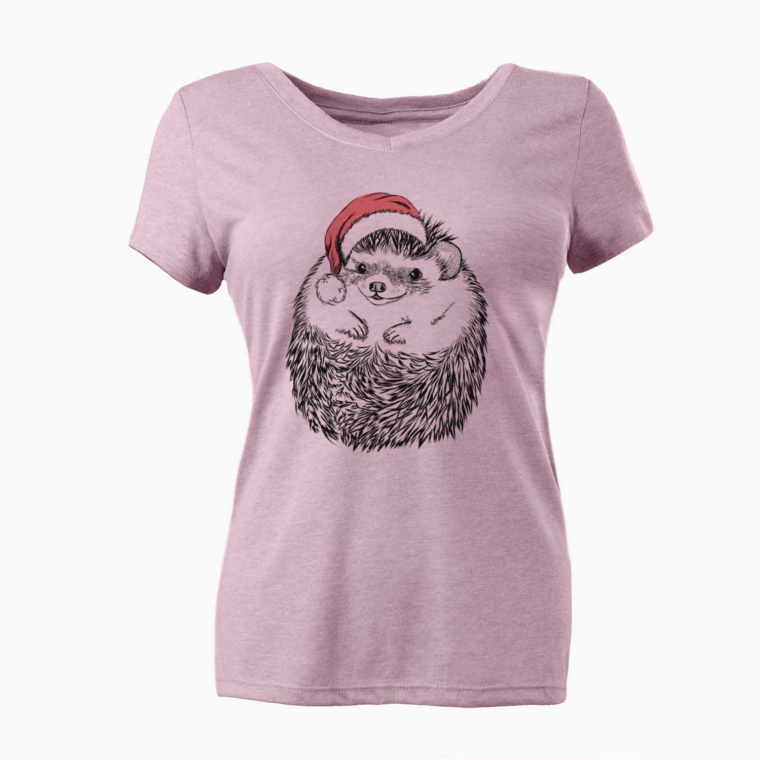 Santa Sid the Hedgehog - Women's V-neck Shirt
