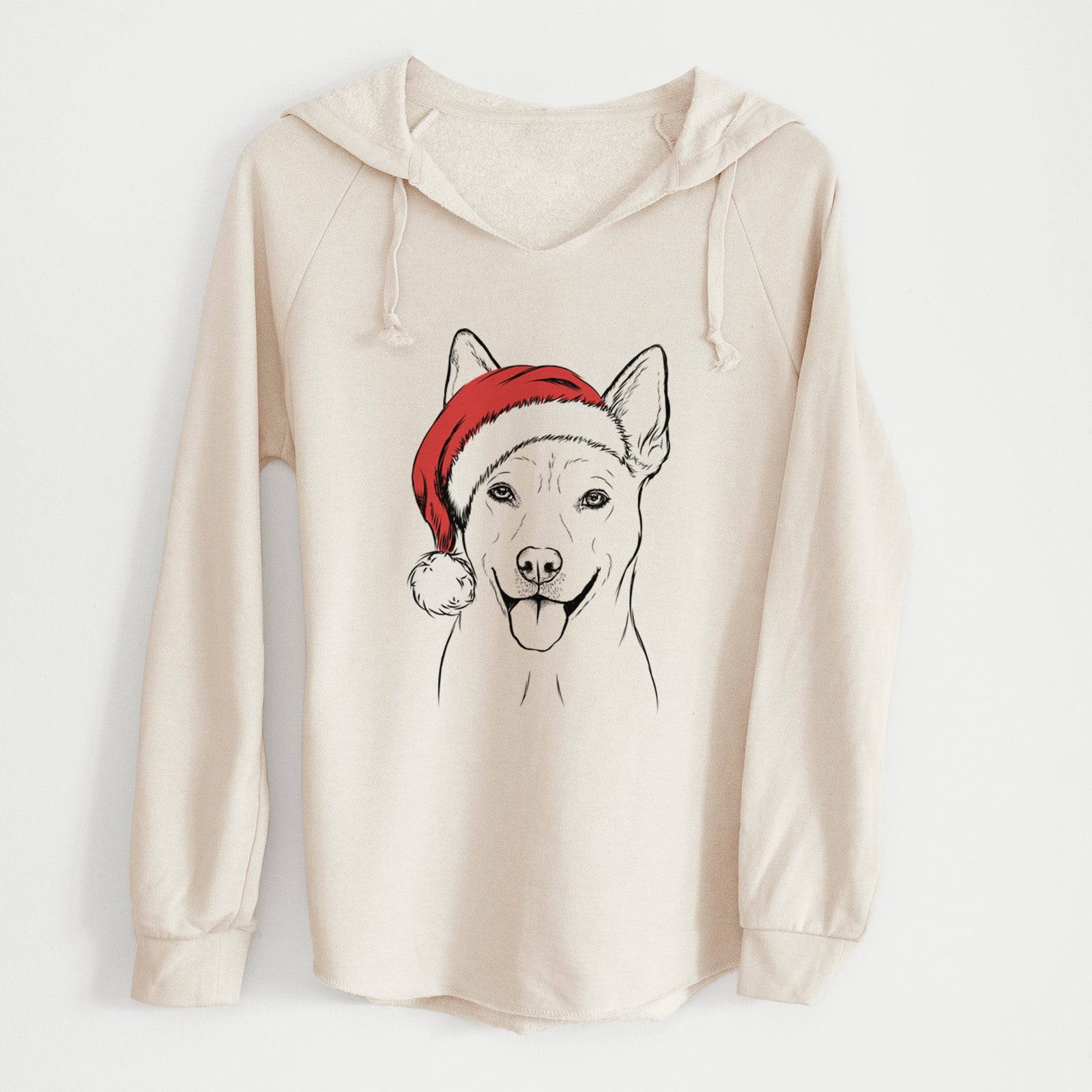 Santa Silly Lilly the Mixed Breed - Cali Wave Hooded Sweatshirt