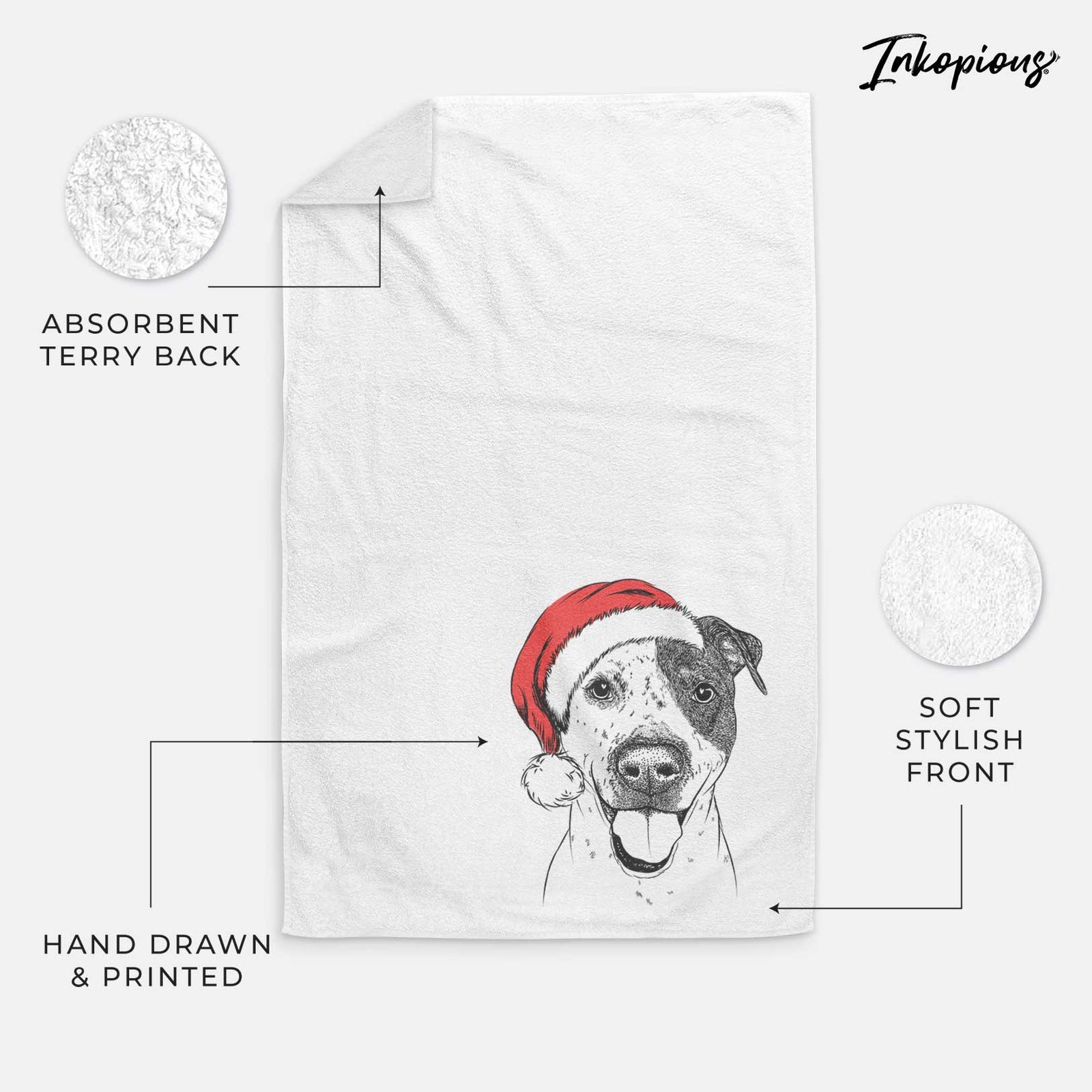 Simon the Mixed Breed Decorative Hand Towel