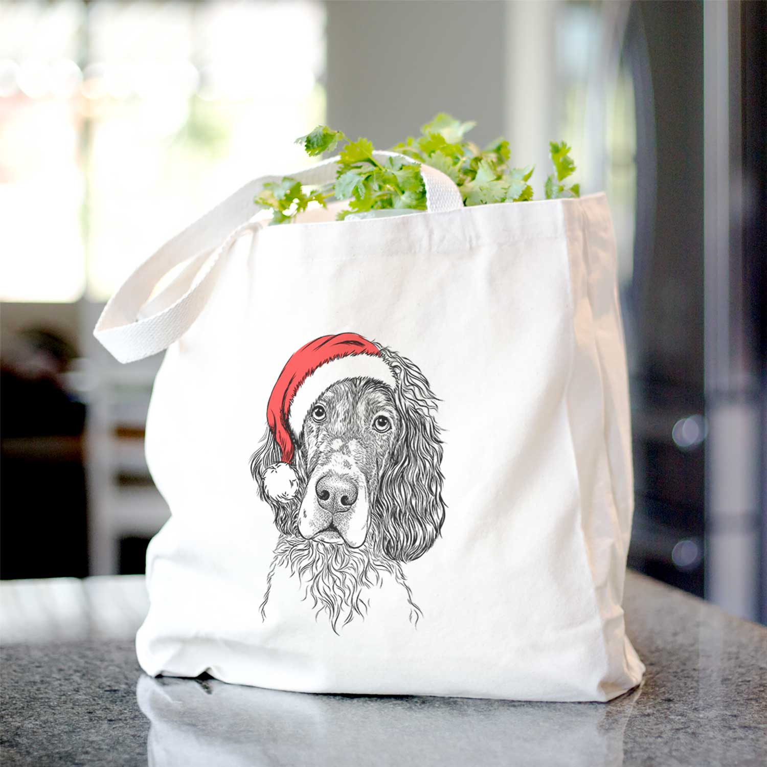Sir Rexford the Blue Belton English Setter - Tote Bag