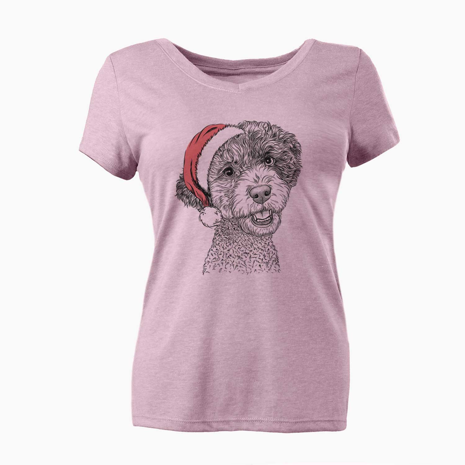 Santa Skipper the Twoodle - Women's V-neck Shirt