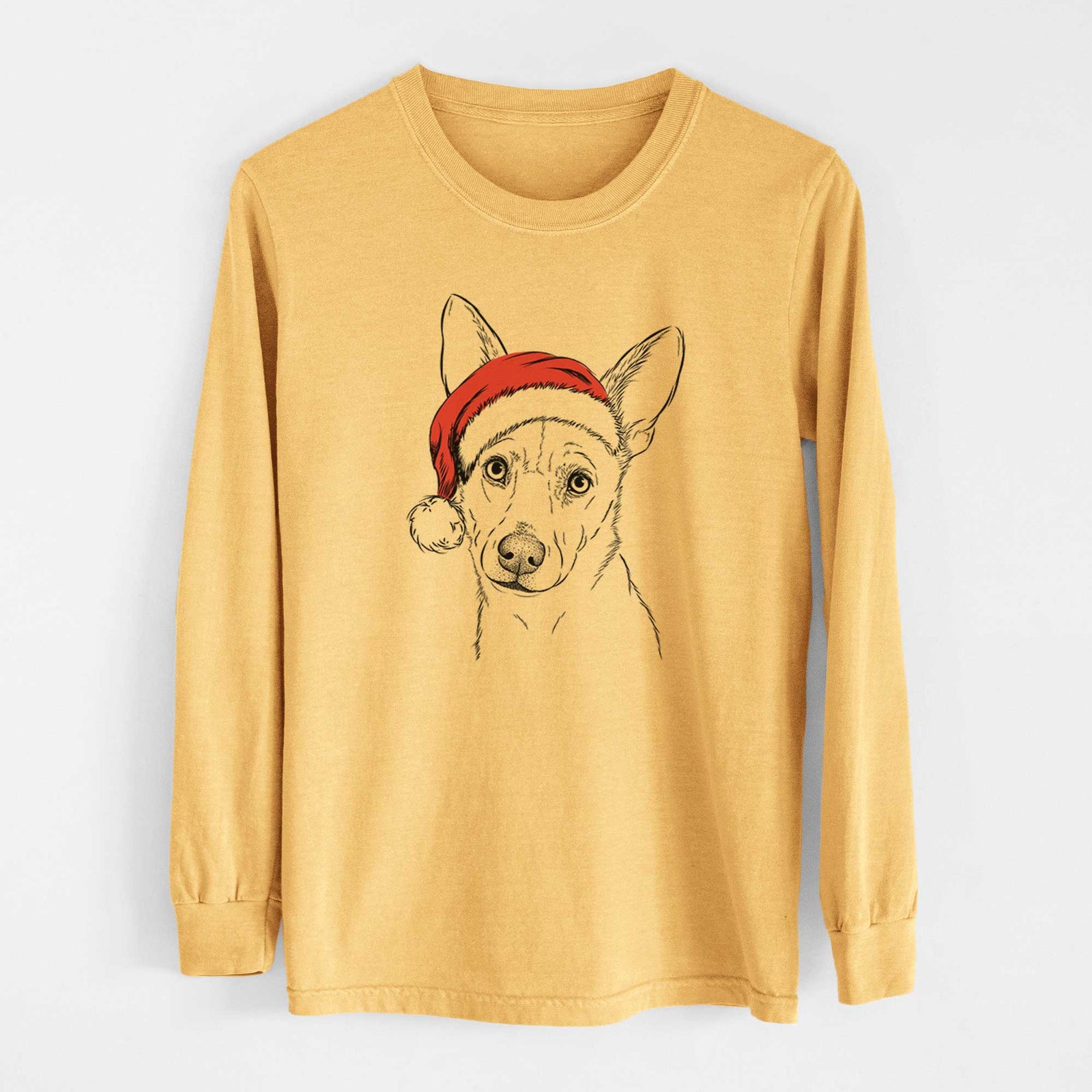 Santa Sooner the Huskimo - Heavyweight 100% Cotton Long Sleeve