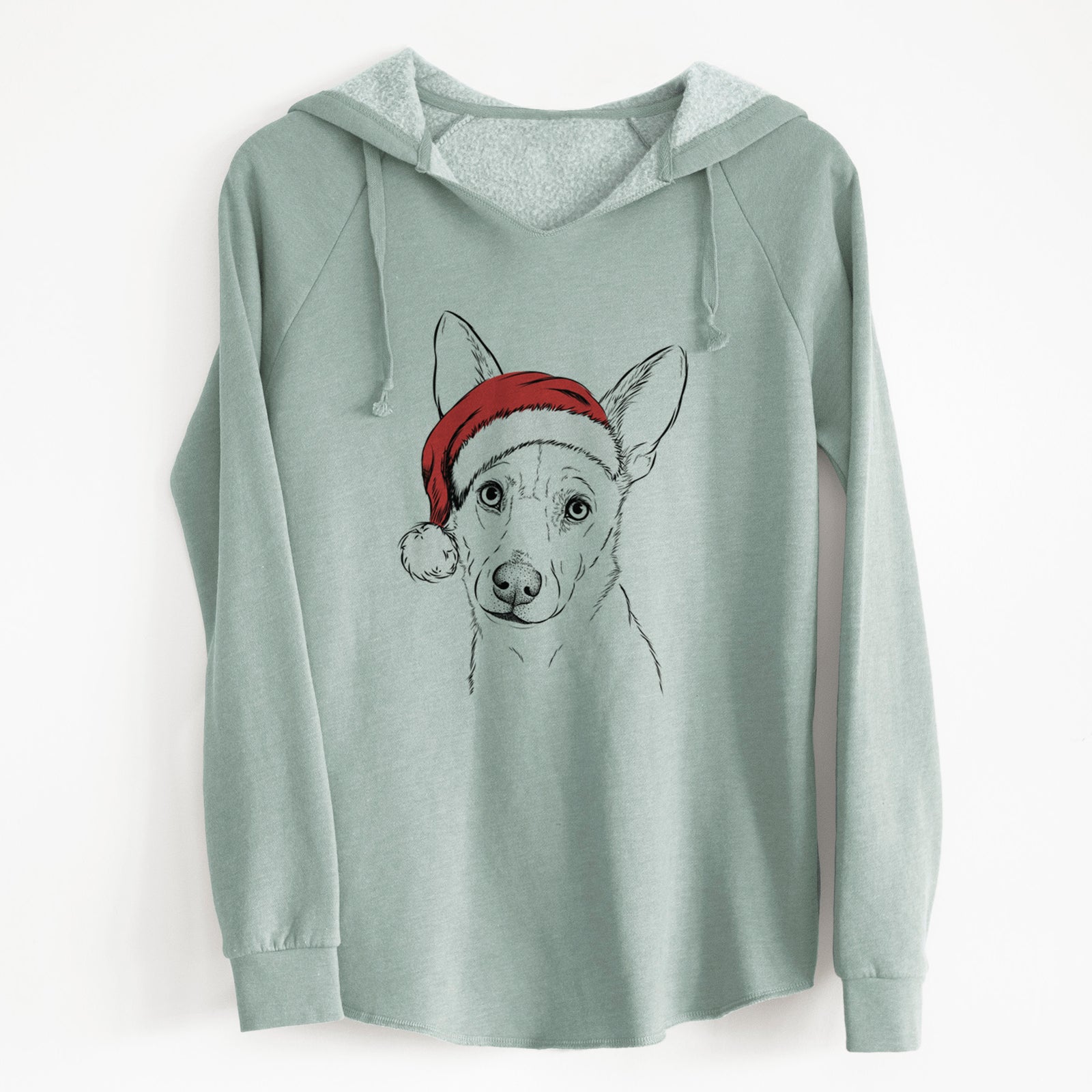 Santa Sooner the Huskimo - Cali Wave Hooded Sweatshirt
