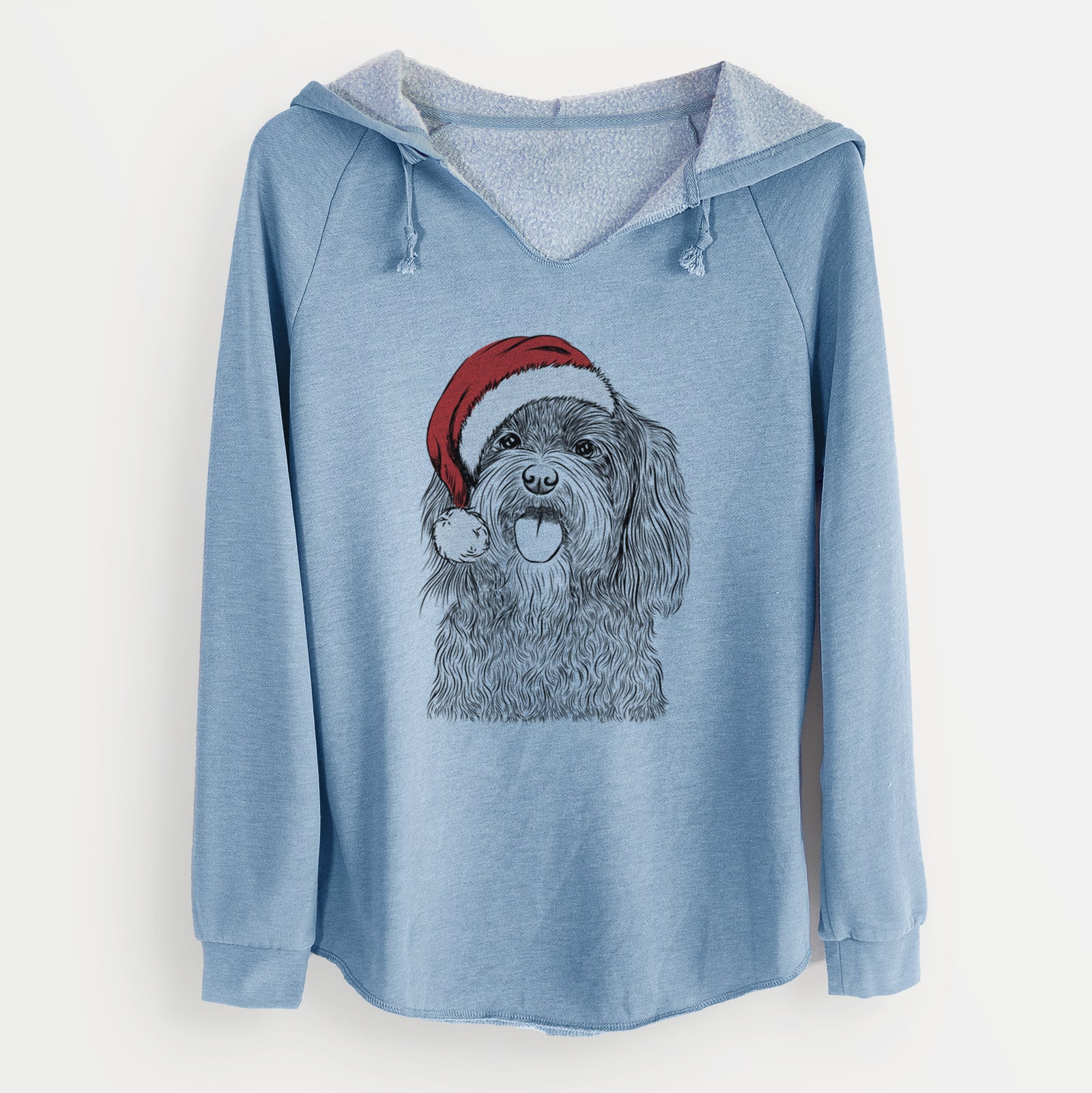 Santa Sophie the Havanese - Cali Wave Hooded Sweatshirt