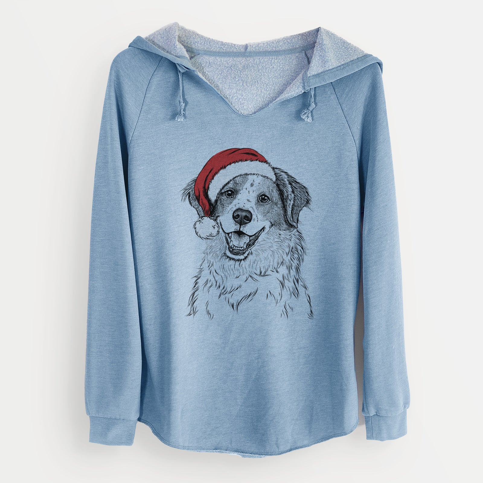 Santa Sophie the Brittany Beagle Mix - Cali Wave Hooded Sweatshirt